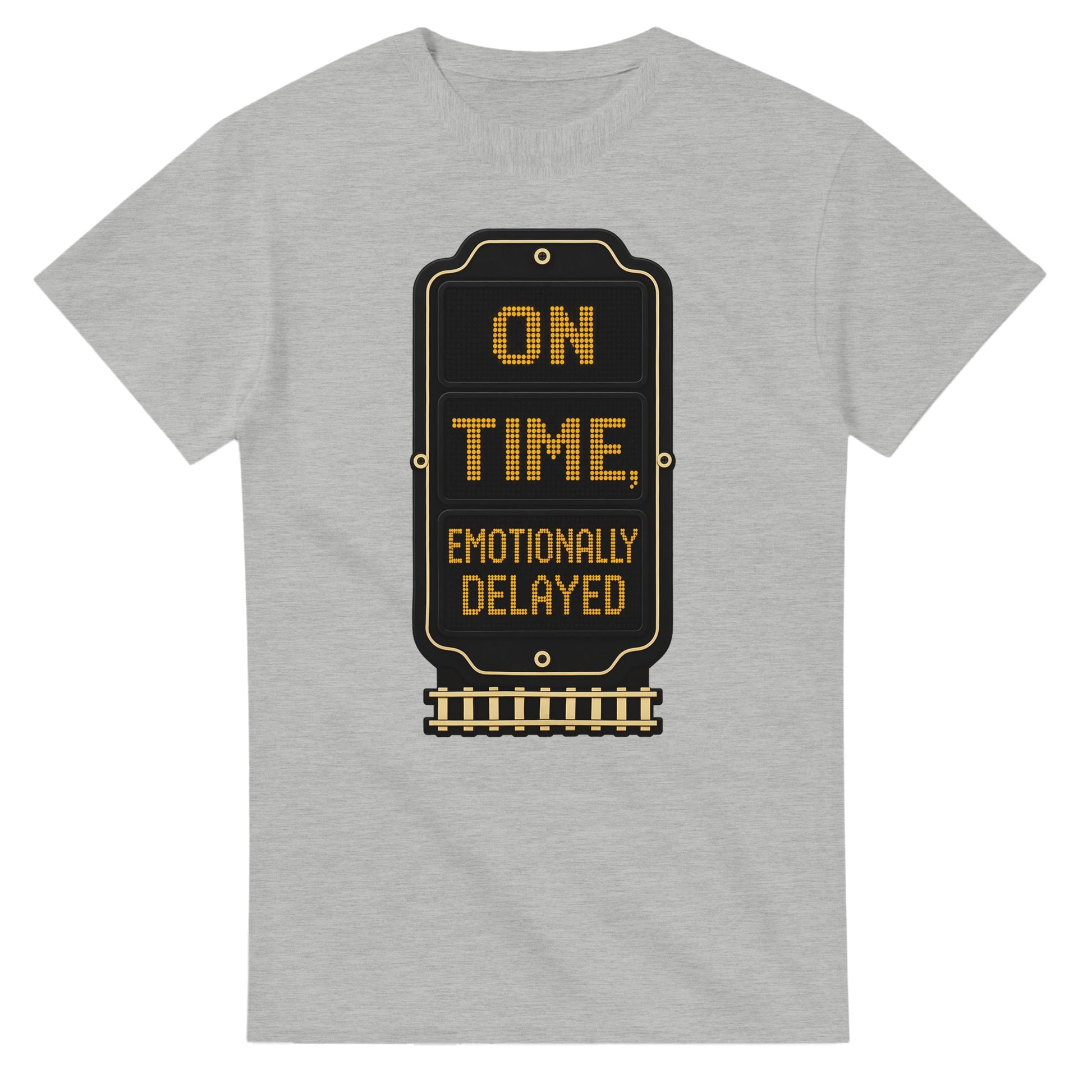 On Time, Emotionally Delayed Rail Graphic T-shirt — product view 6