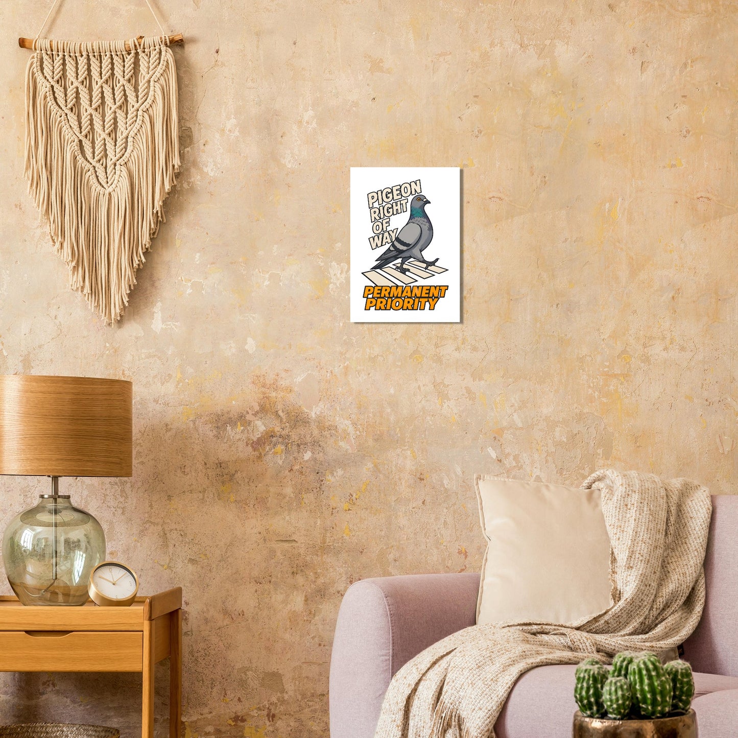 Pigeon Right of Way Poster — product view 9