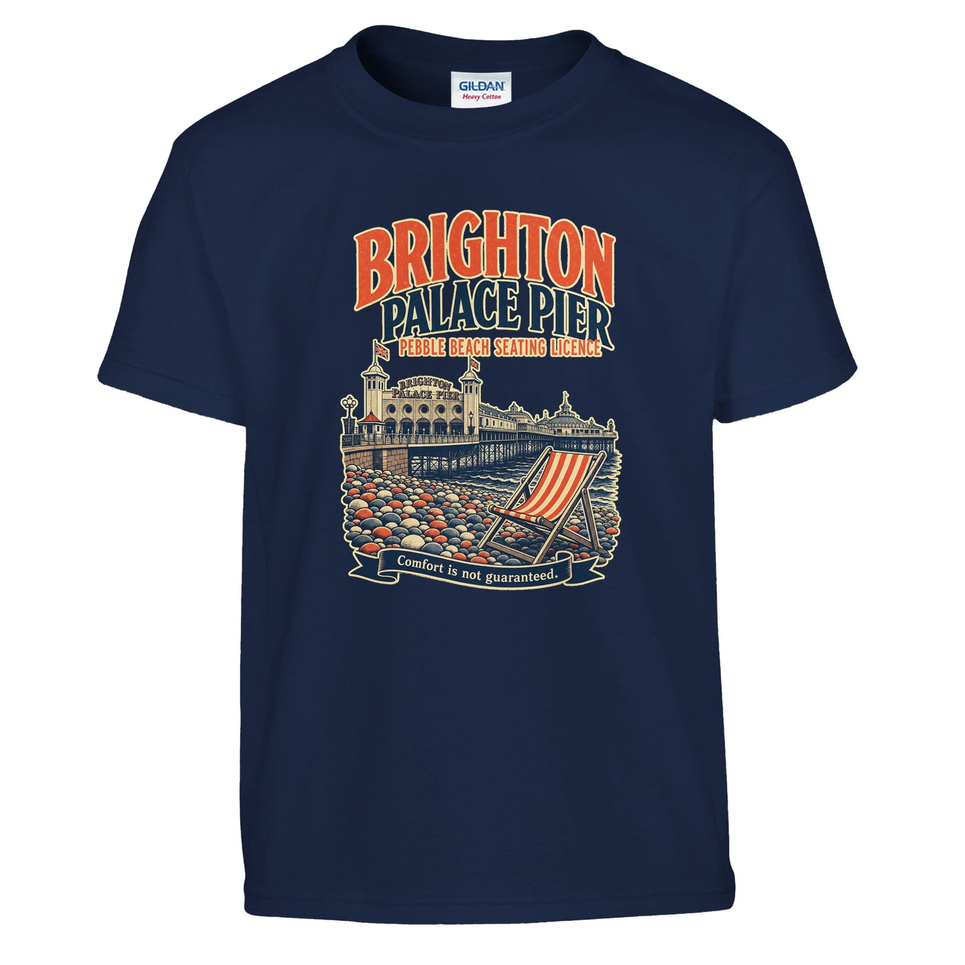 Brighton Pebble Beach Seating Licence Kids' T-shirt — product view 7