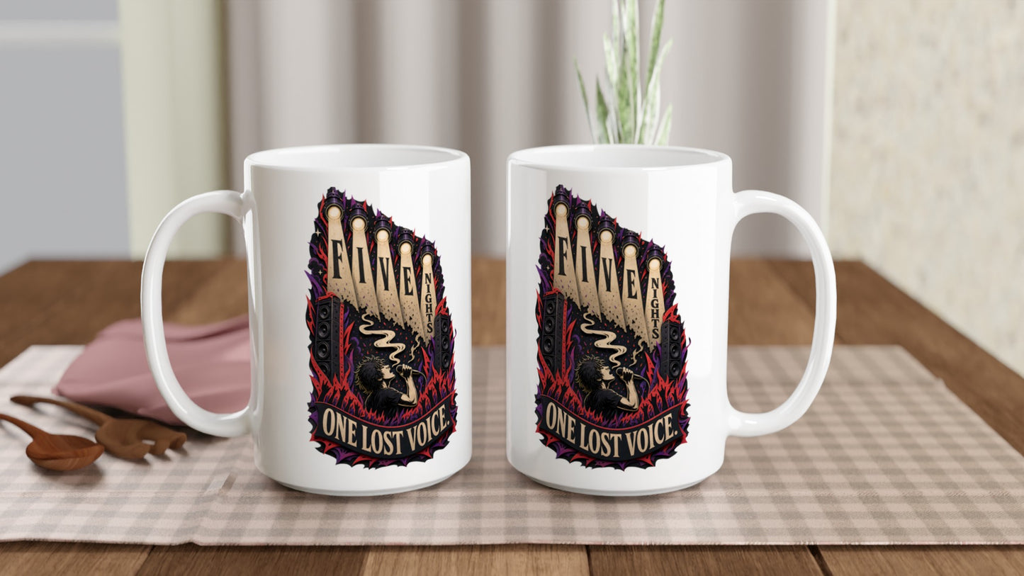 Five Nights, One Lost Voice Large Mug — product view 5