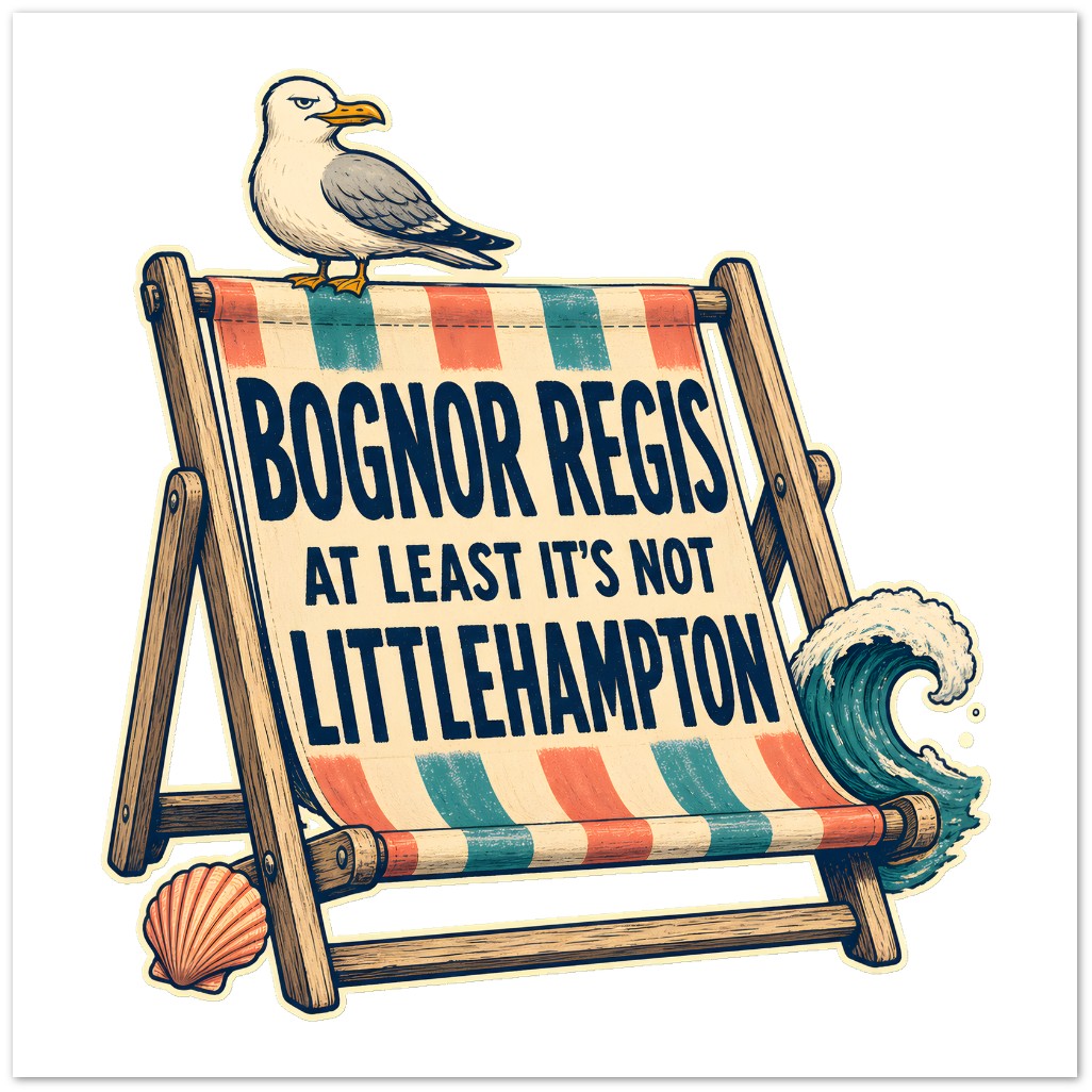 Bognor Regis — At Least It's Not Littlehampton Greeting Card Pack — product view 3
