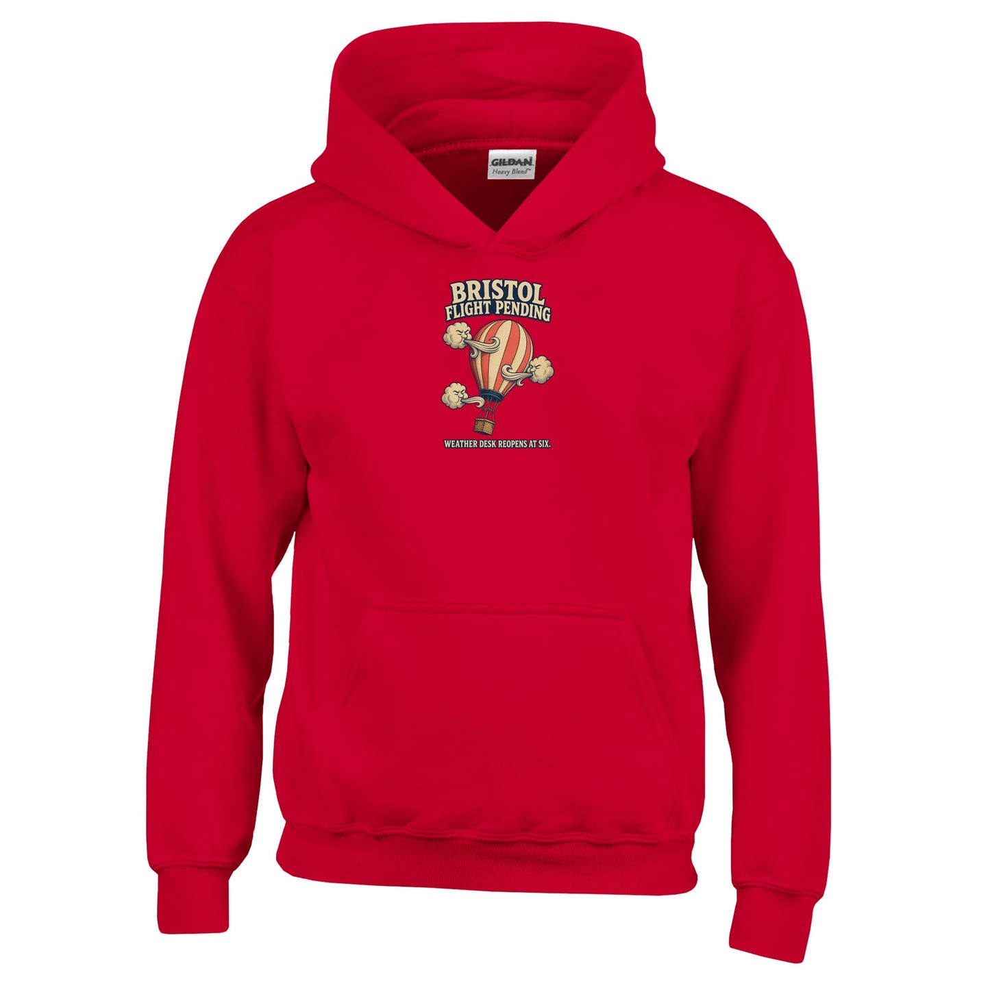 Bristol Flight Pending – Weather Desk Kids' Hoodie — product view 6