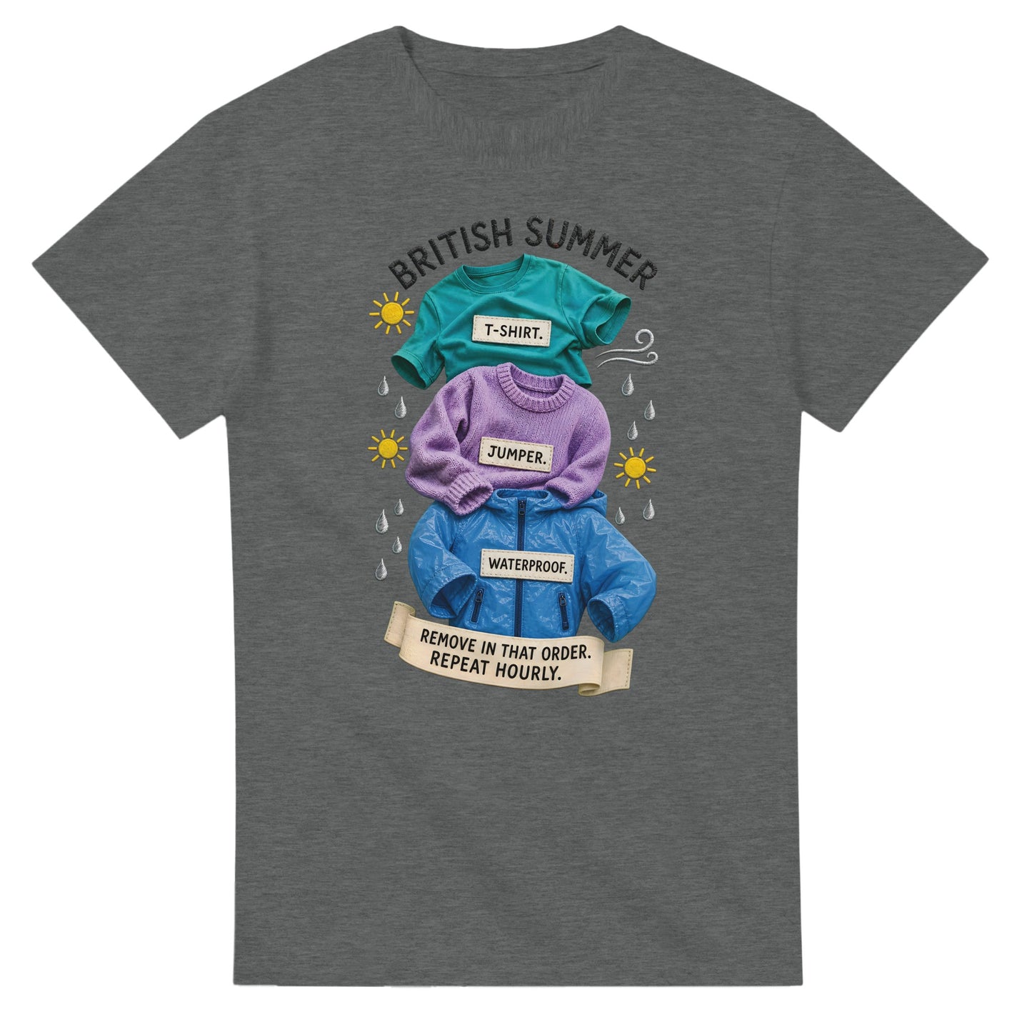 British Summer: Repeat Layers Hourly T-shirt — product view 3