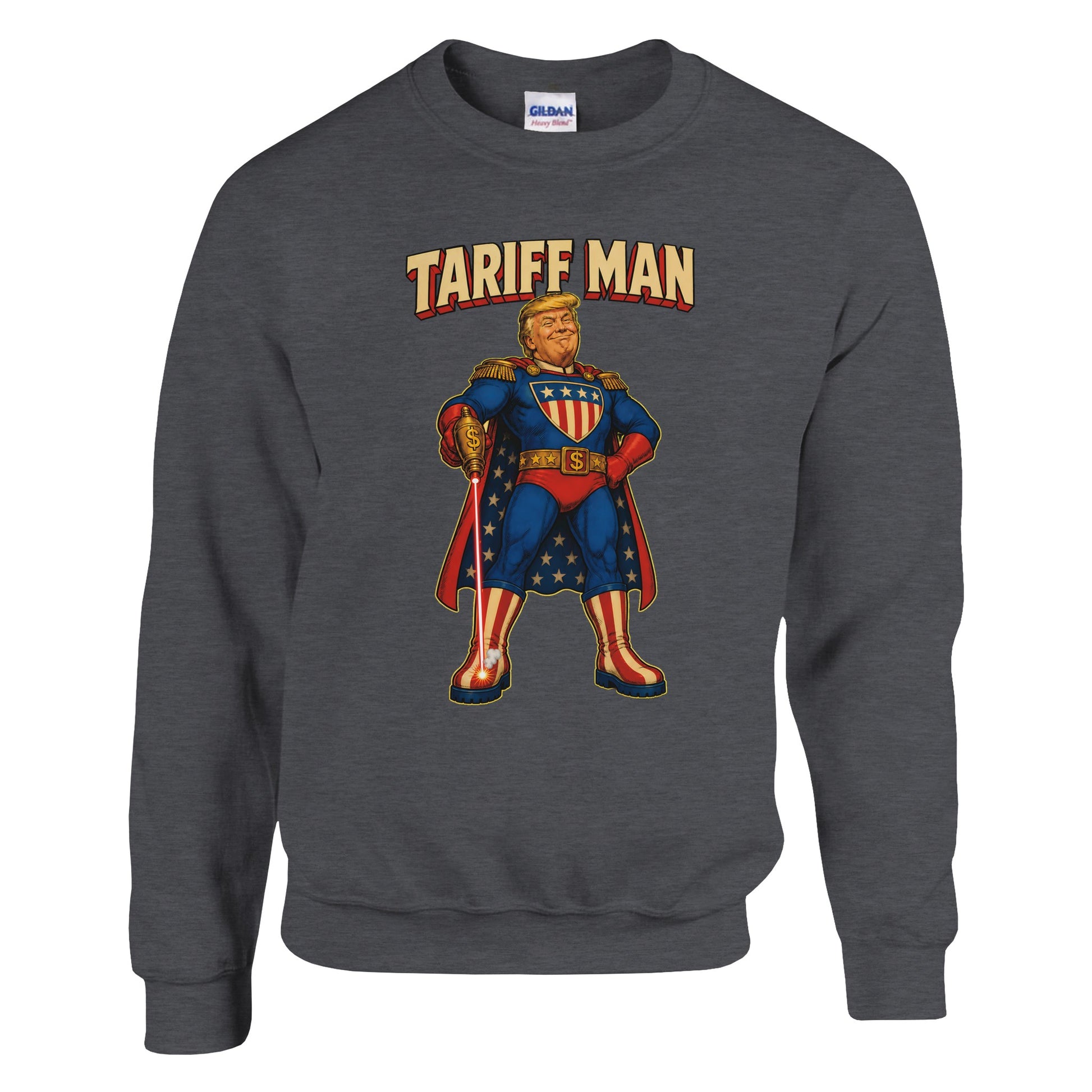 Tariff Man – Self-Shot Satire Sweatshirt — product view 10