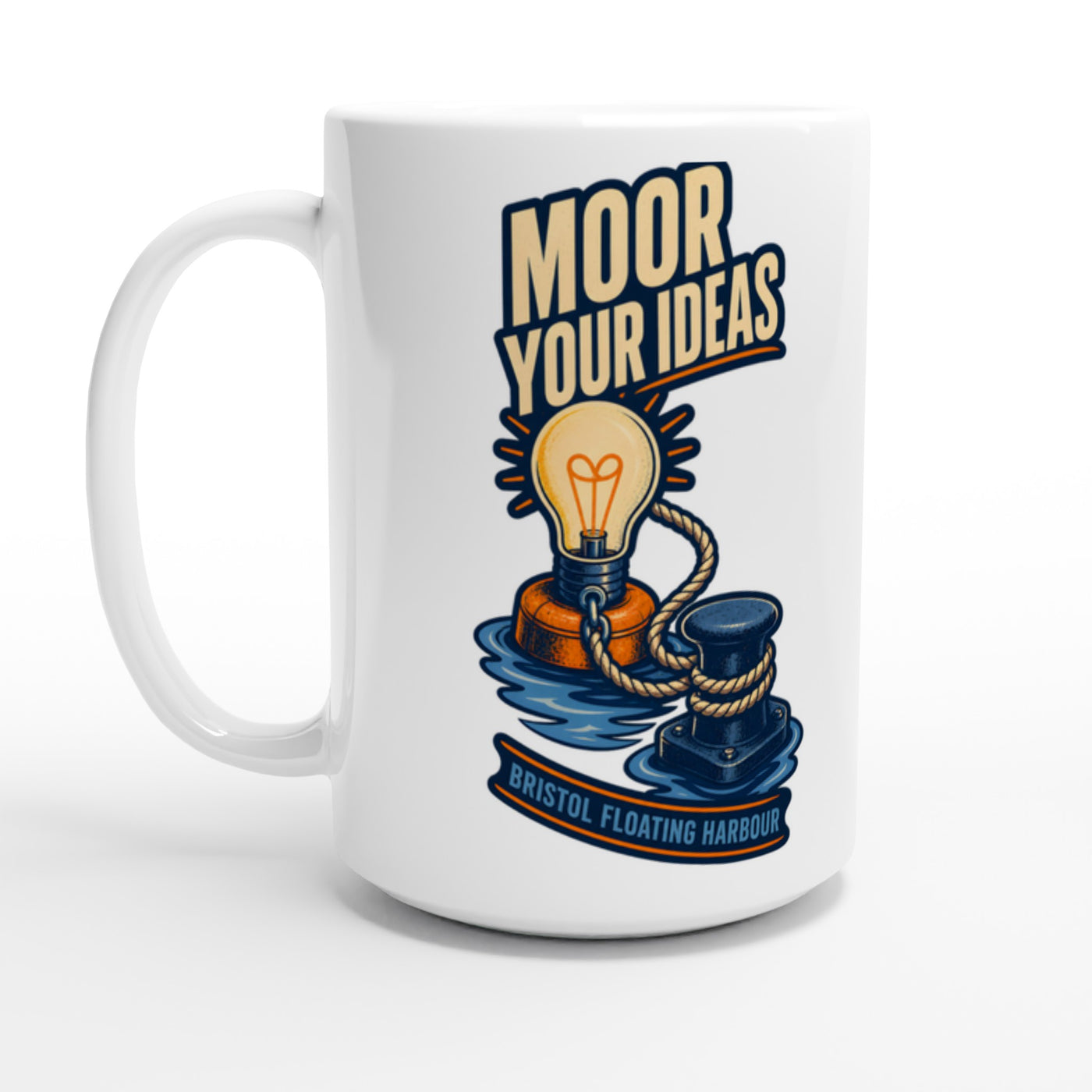 Moor Your Ideas – Bristol Floating Harbour Large Mug