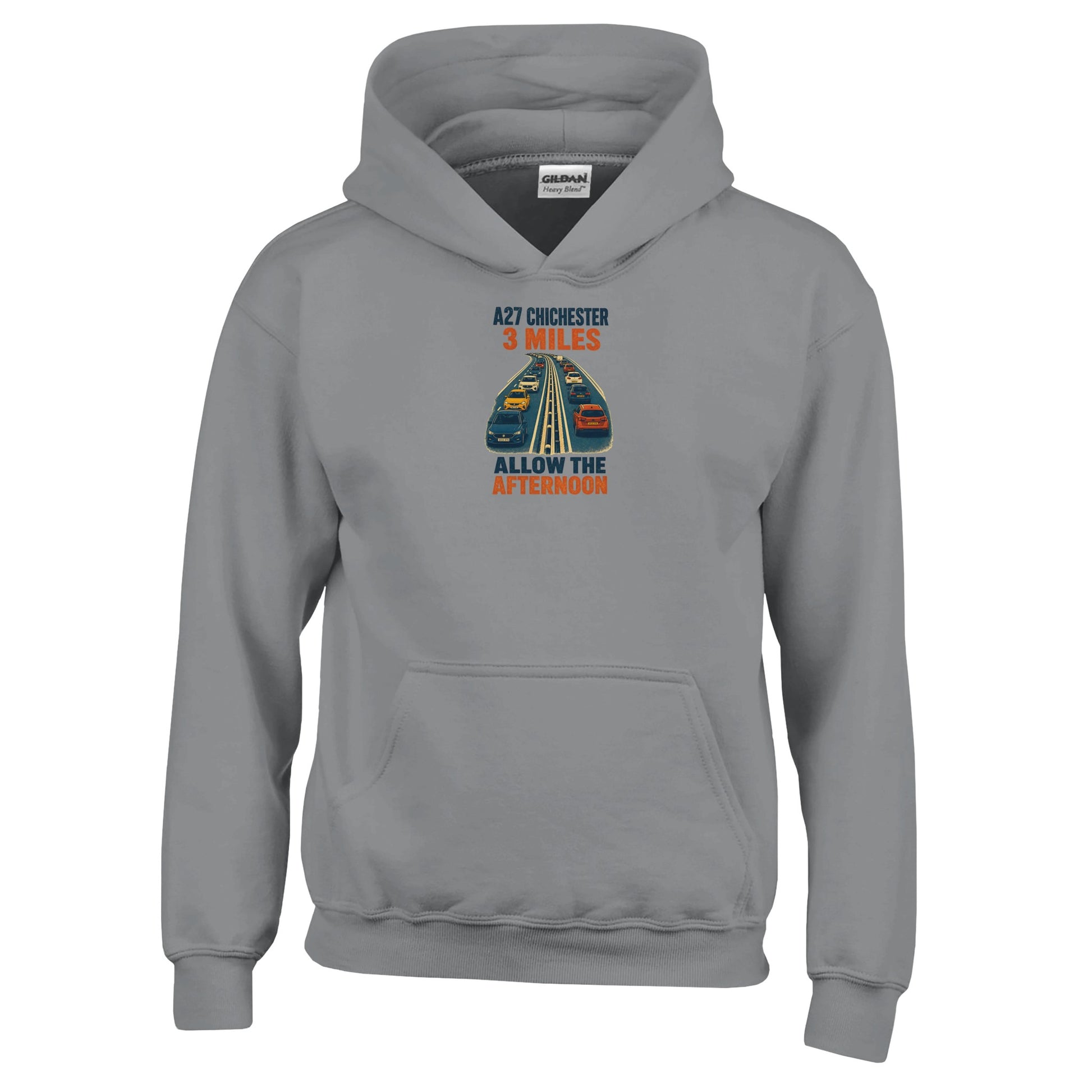 A27 Chichester – 3 Miles, Allow the Afternoon Kids' Hoodie — product view 13