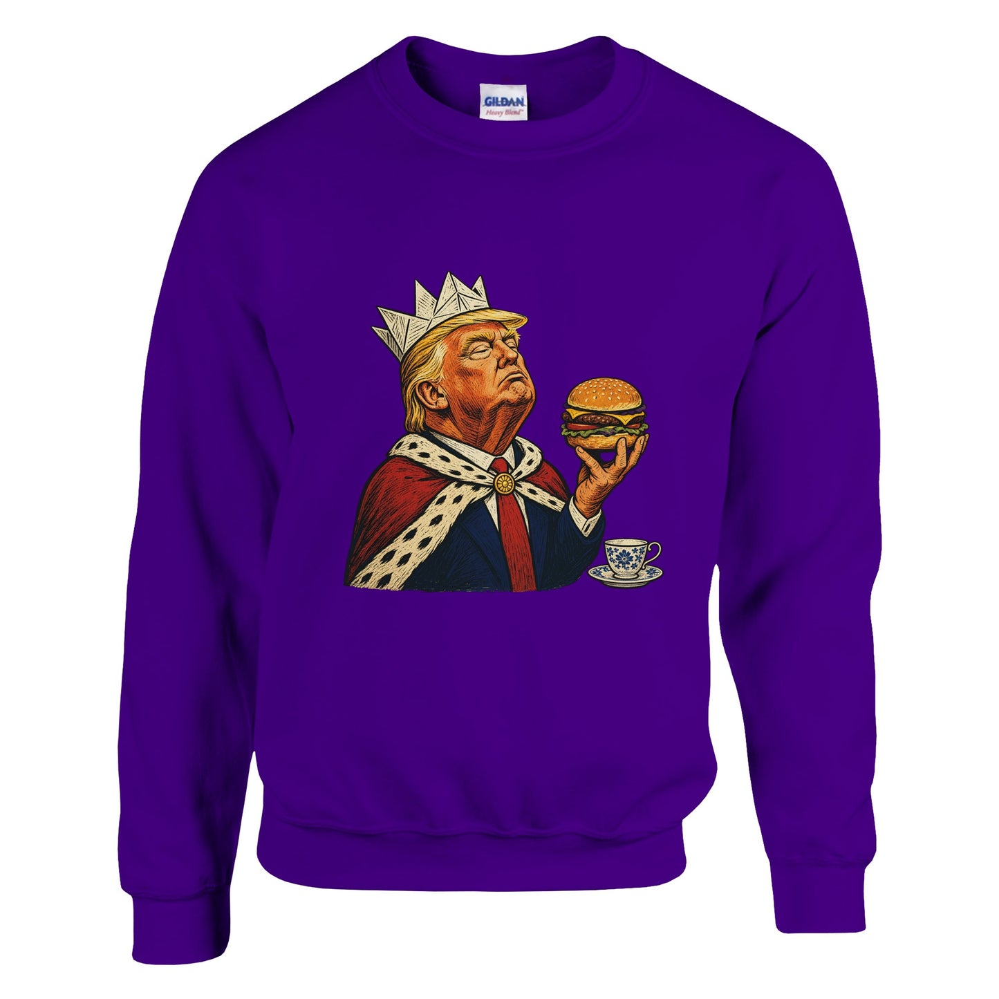The Very Temporary Monarch — Trump Satire Sweatshirt — product view 11