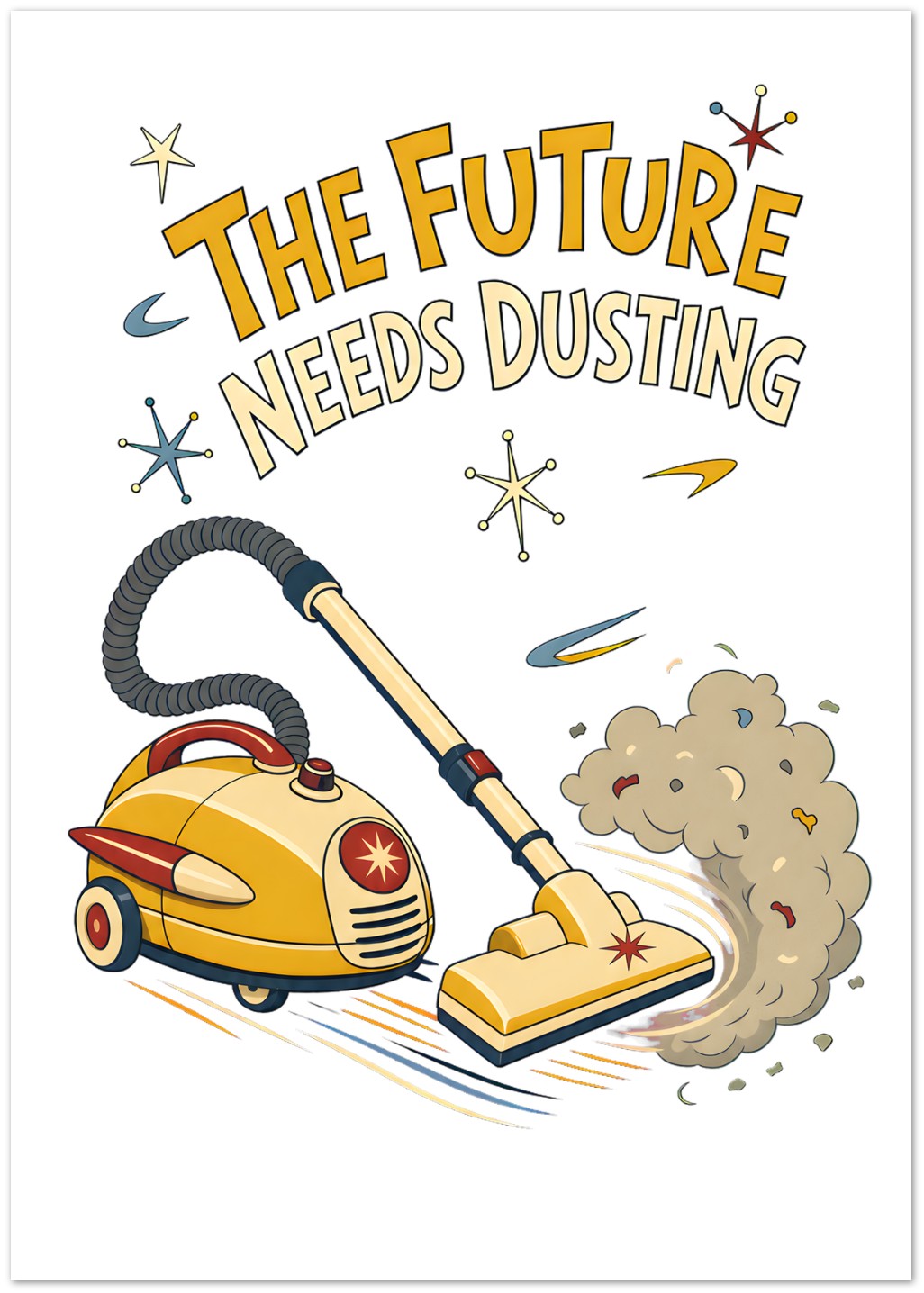 The Future Needs Dusting Greeting Card Pack — product view 1