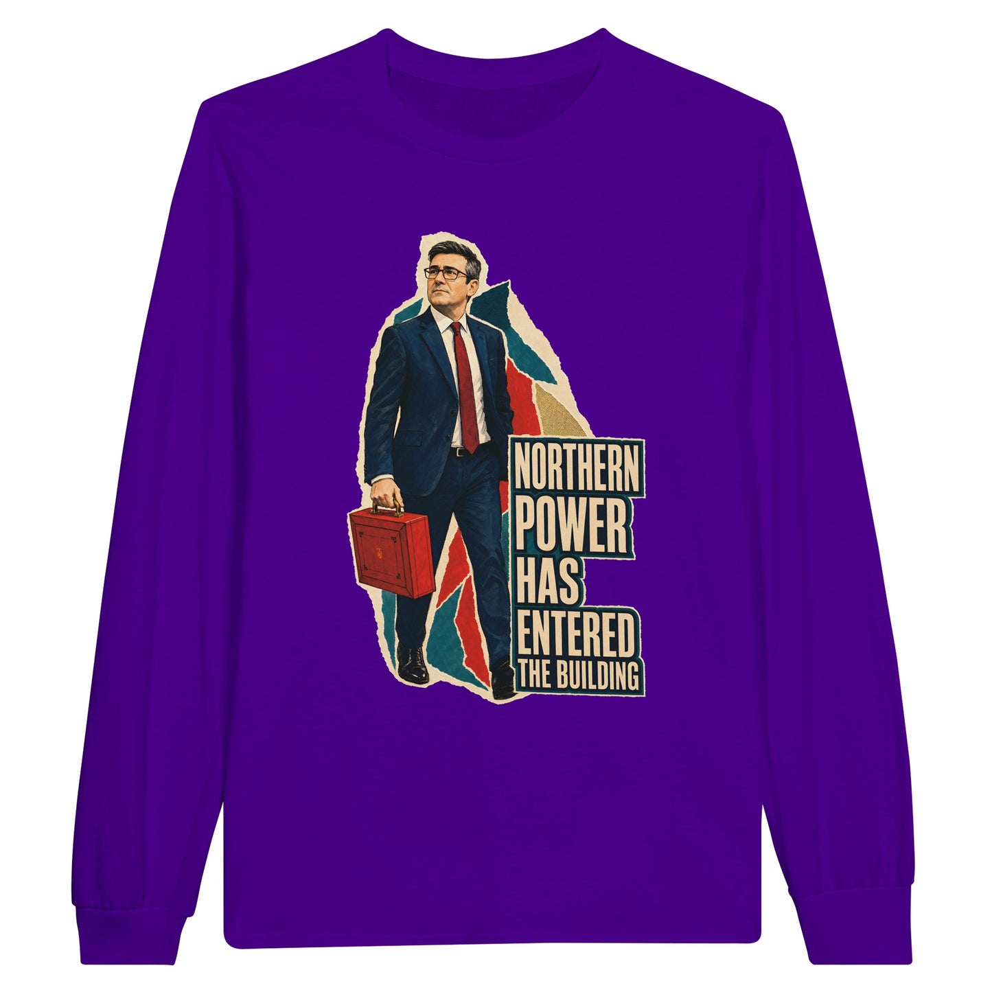 Northern Power Has Entered the Building Tote Bag Long-Sleeve T-shirt — product view 13