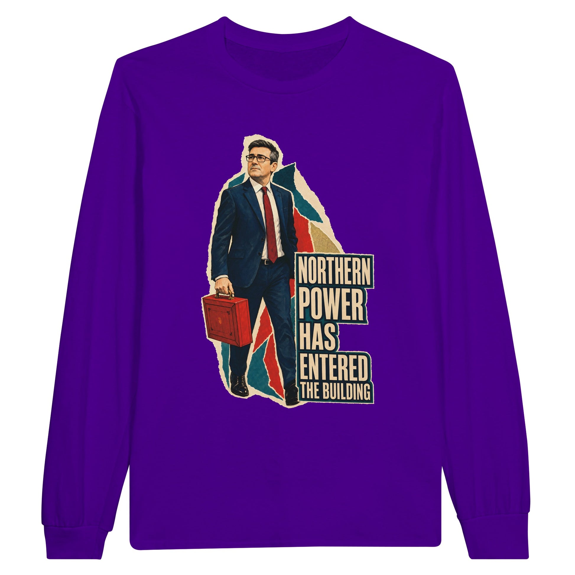 Northern Power Has Entered the Building Tote Bag Long-Sleeve T-shirt — product view 13