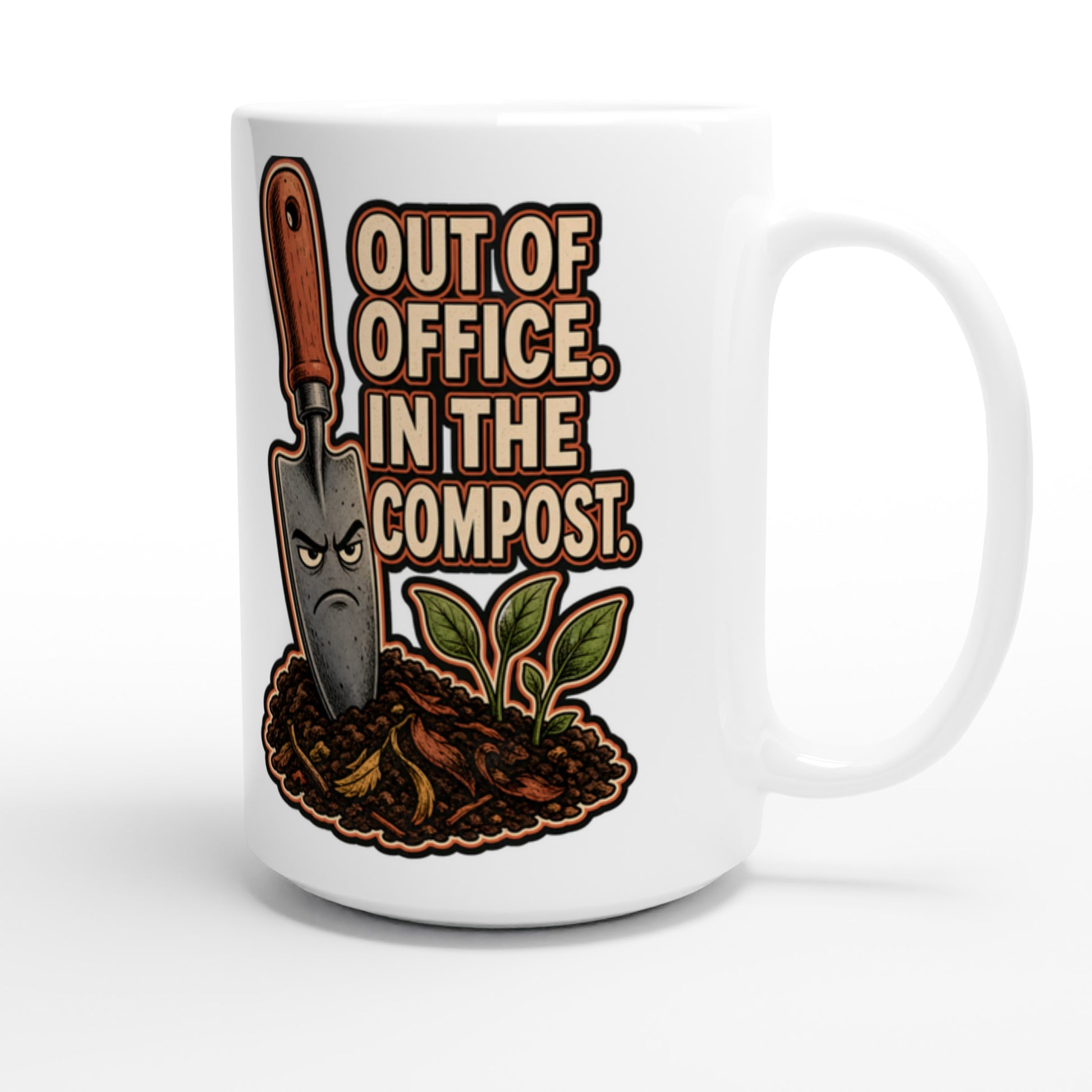 Out of Office, In the Compost Large Mug — product view 3
