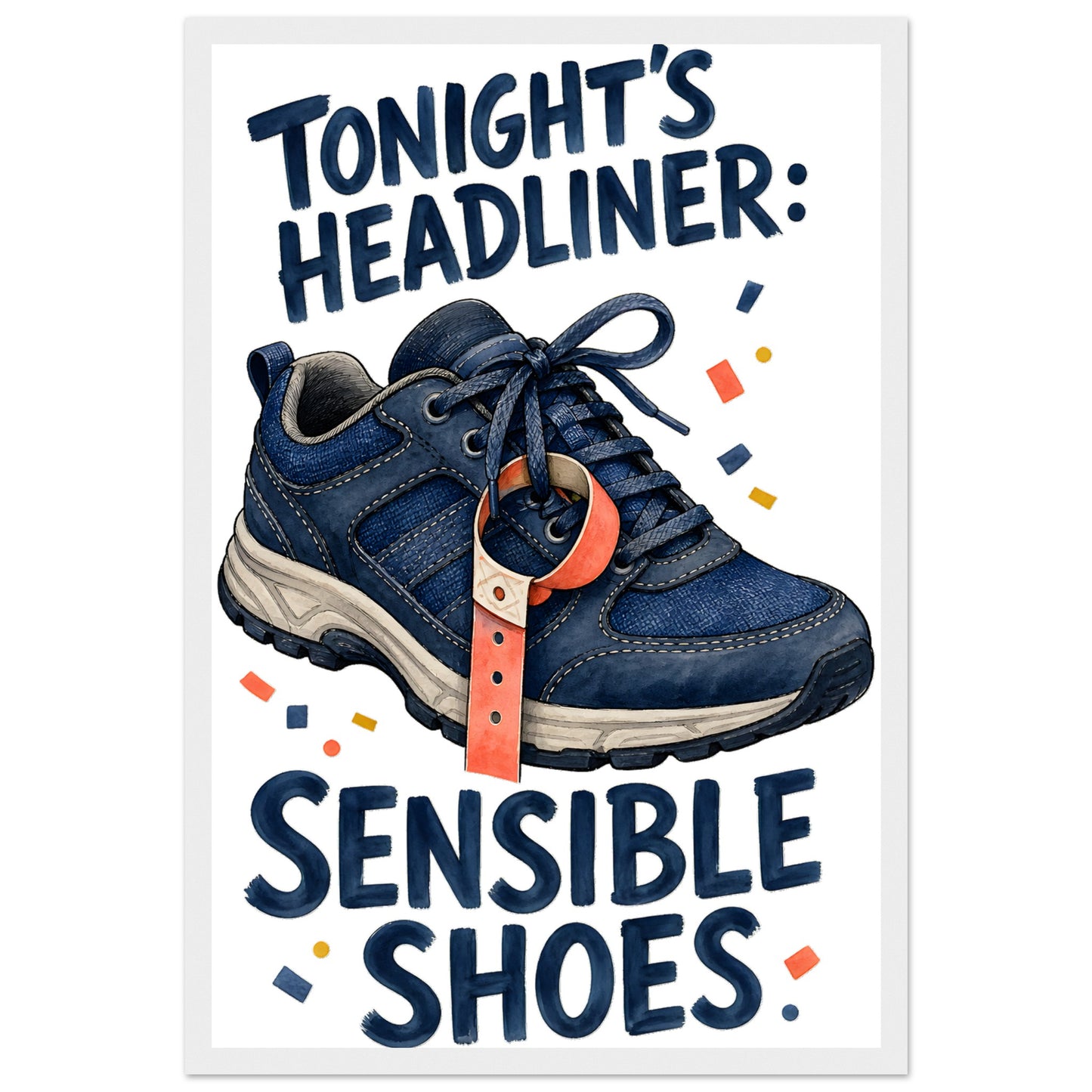 Tonight's Headliner: Sensible Shoes Concert Framed Wall Art — product view 1