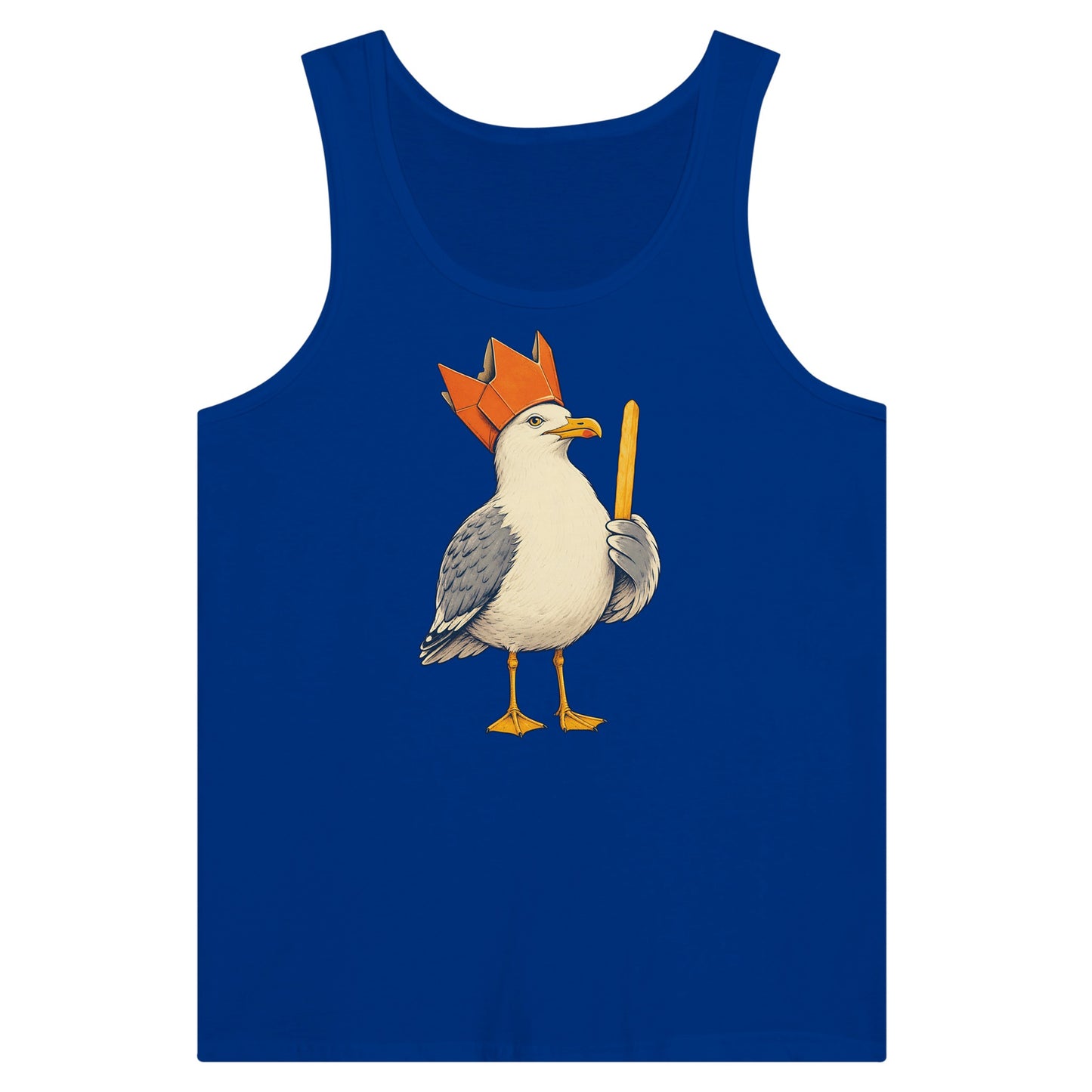 The Chip Crown Gull Premium Unisex Tank Top — product view 3