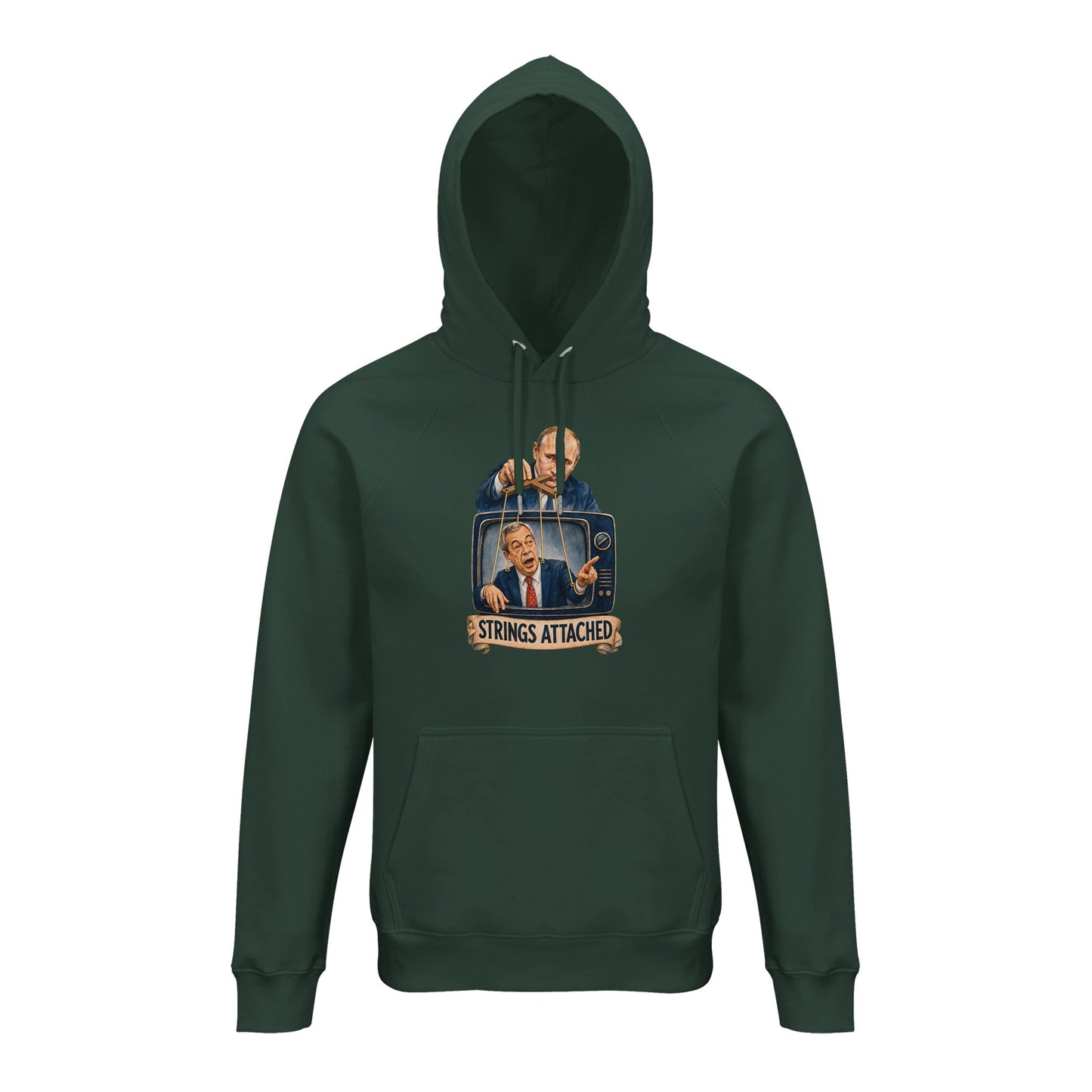 Strings Attached Political Satire Hoodie — product view 11