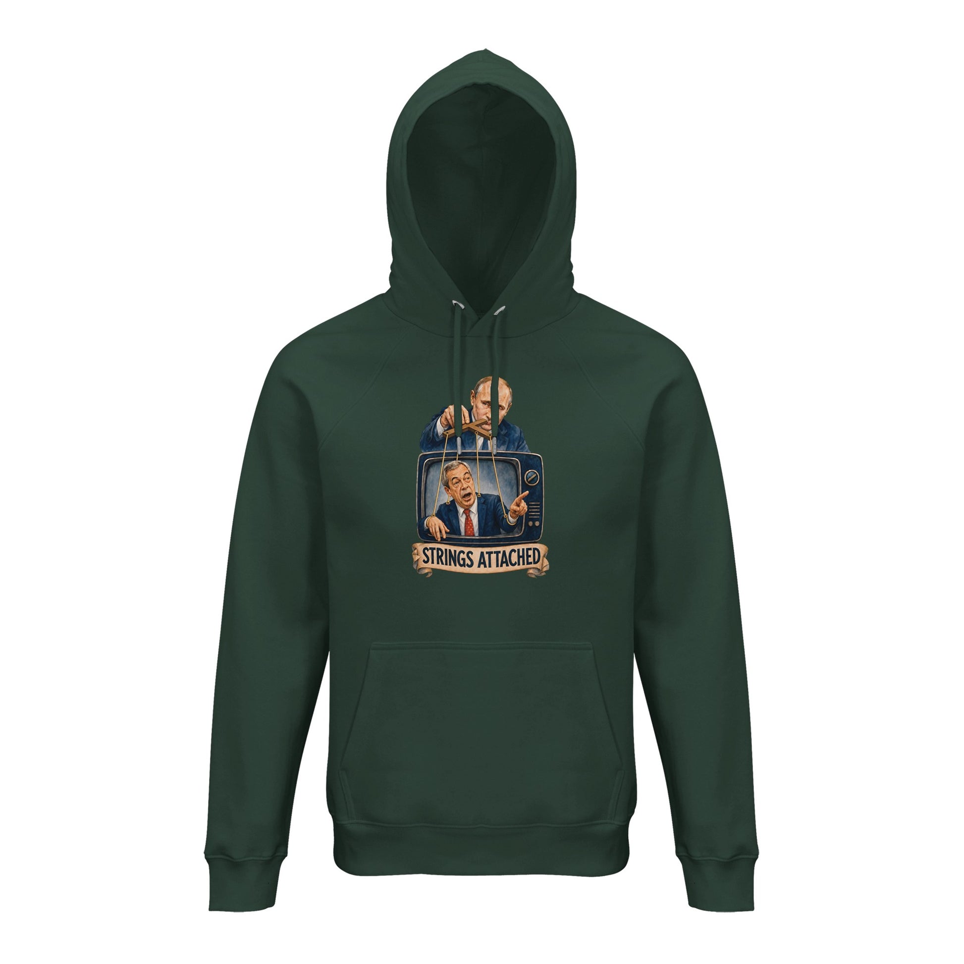 Strings Attached Political Satire Hoodie — product view 11