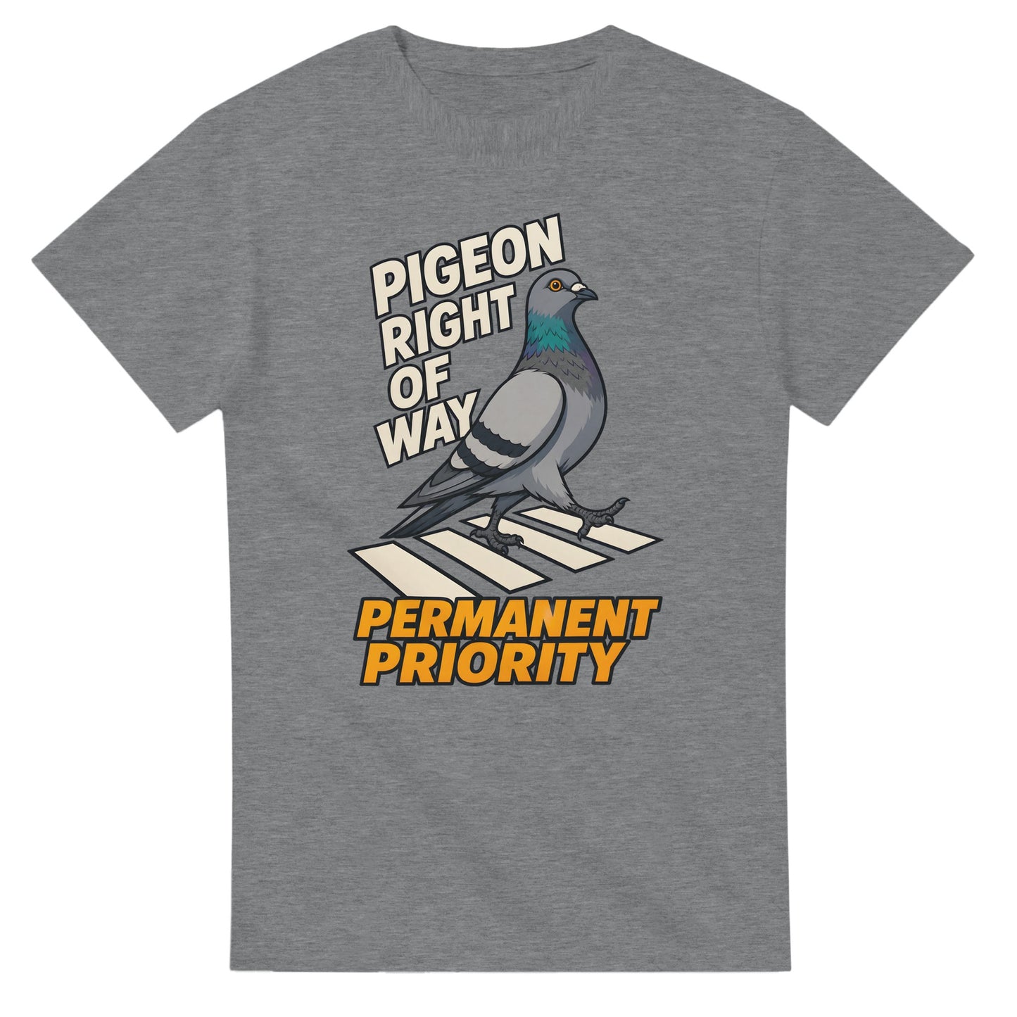 Pigeon Right of Way T-shirt — product view 12