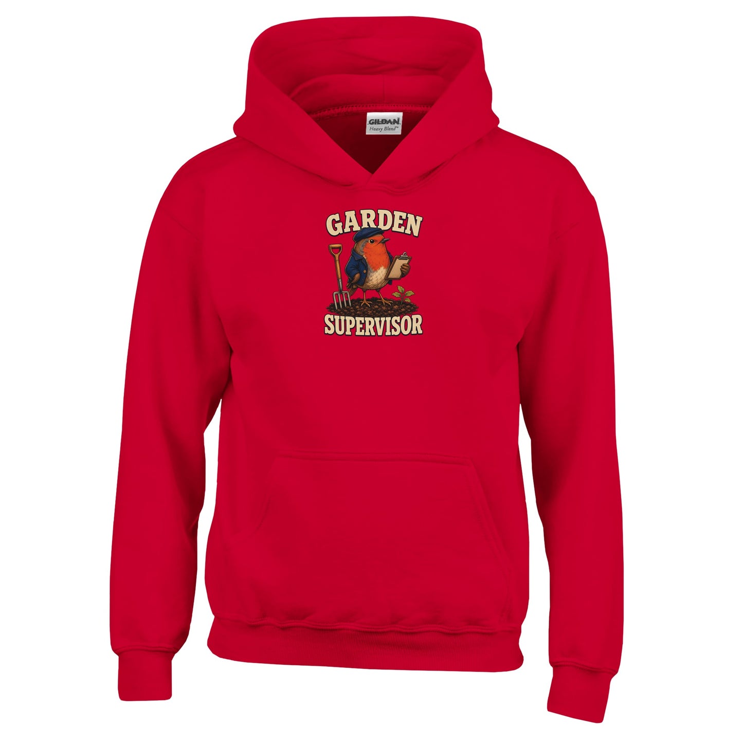 Garden Supervisor Robin Kids' Hoodie — product view 6