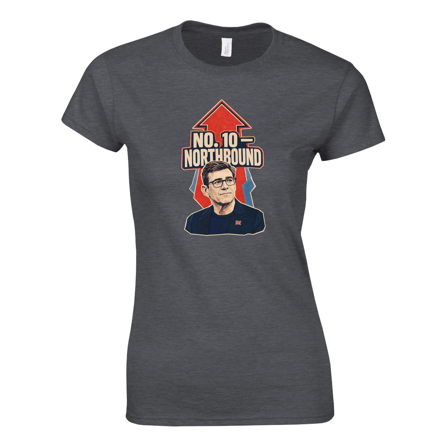 No. 10 — Northbound Andy Burnham Political Satire Women's T-shirt — product view 11