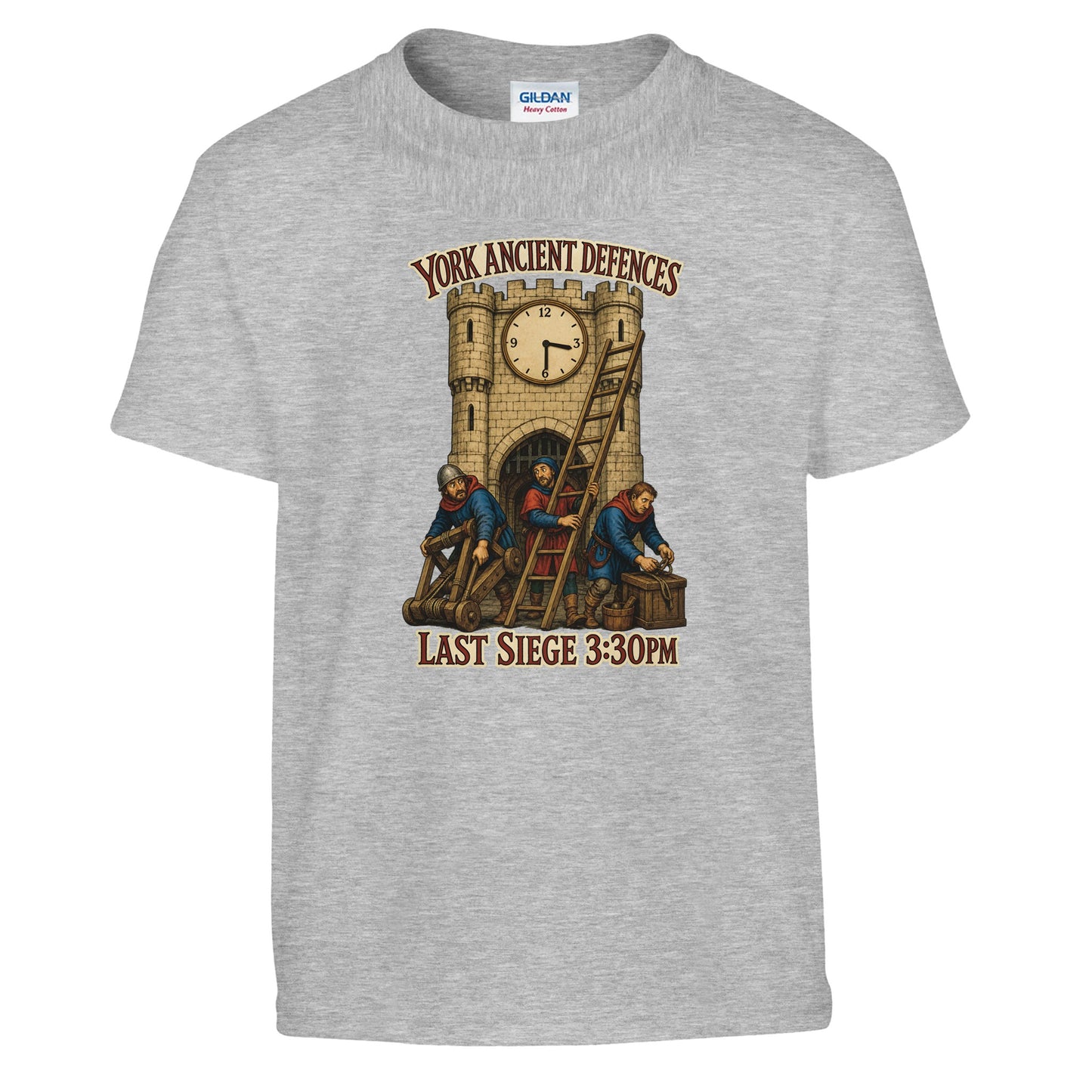 York Ancient Defences – Last Siege 3:30pm Kids' T-shirt — product view 4