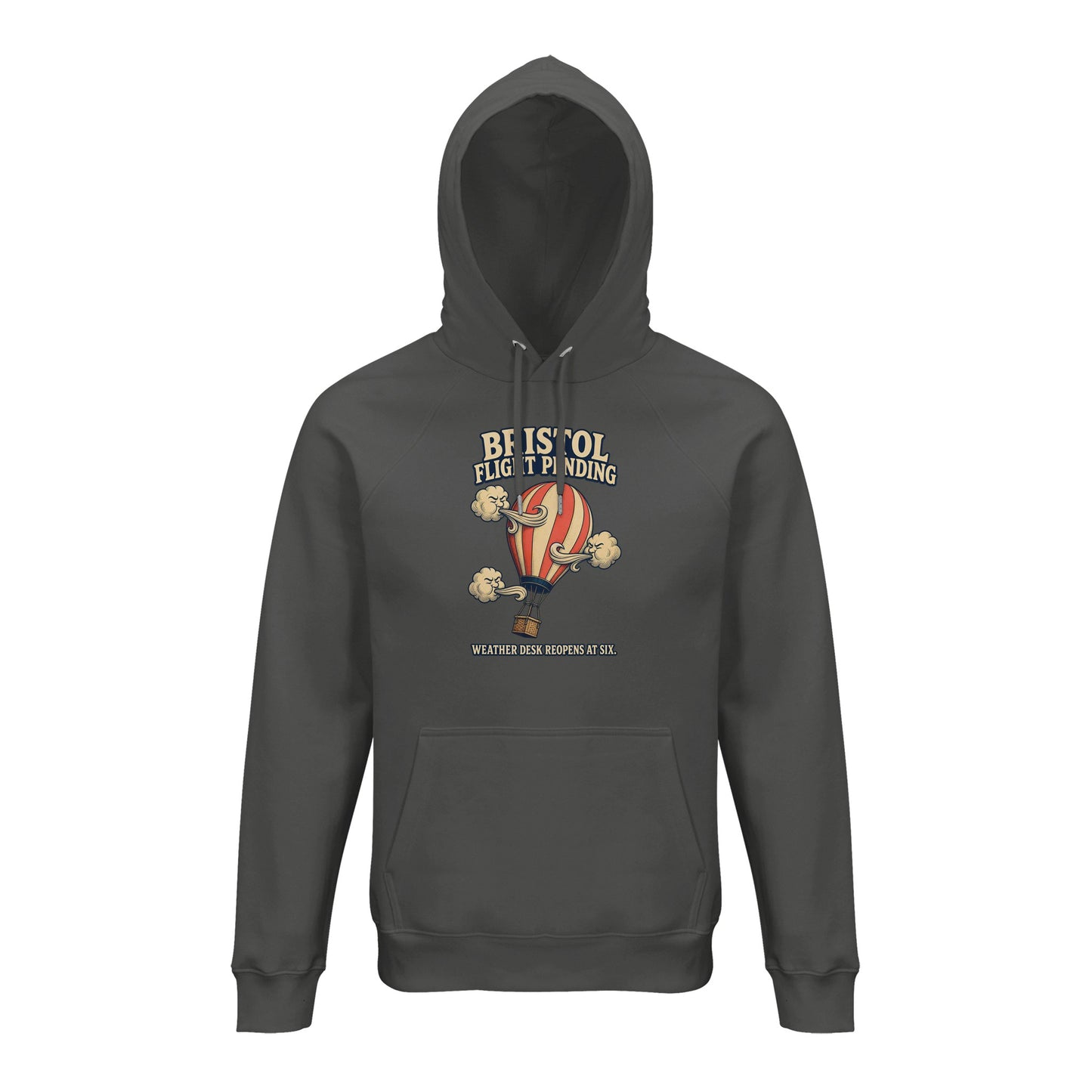 Bristol Flight Pending – Weather Desk Hoodie — product view 13