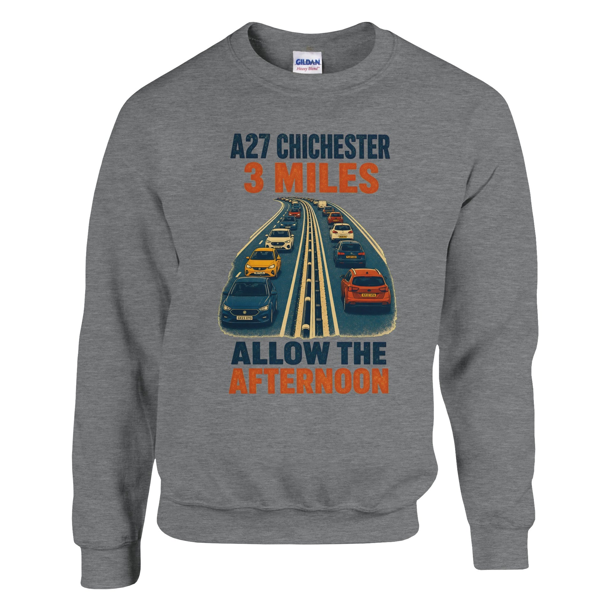 A27 Chichester – 3 Miles, Allow the Afternoon Sweatshirt — product view 5