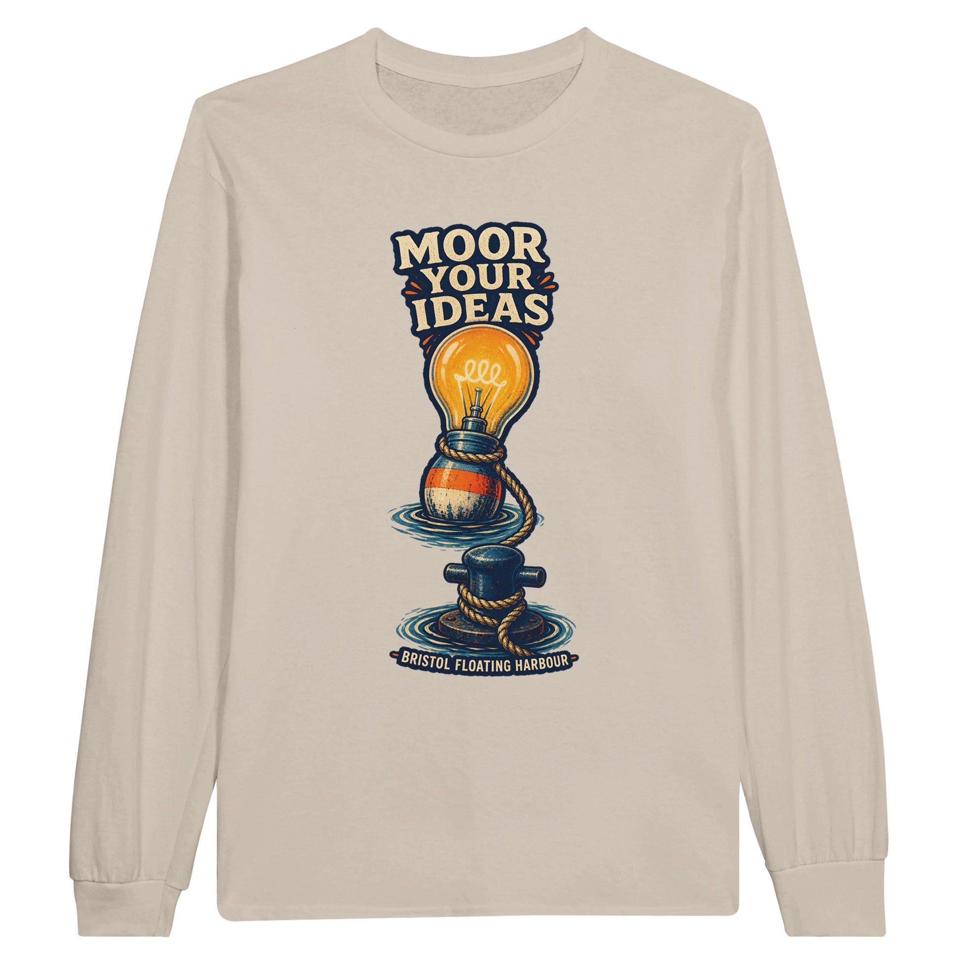 Moor Your Ideas – Bristol Floating Harbour Long-Sleeve T-shirt — product view 3