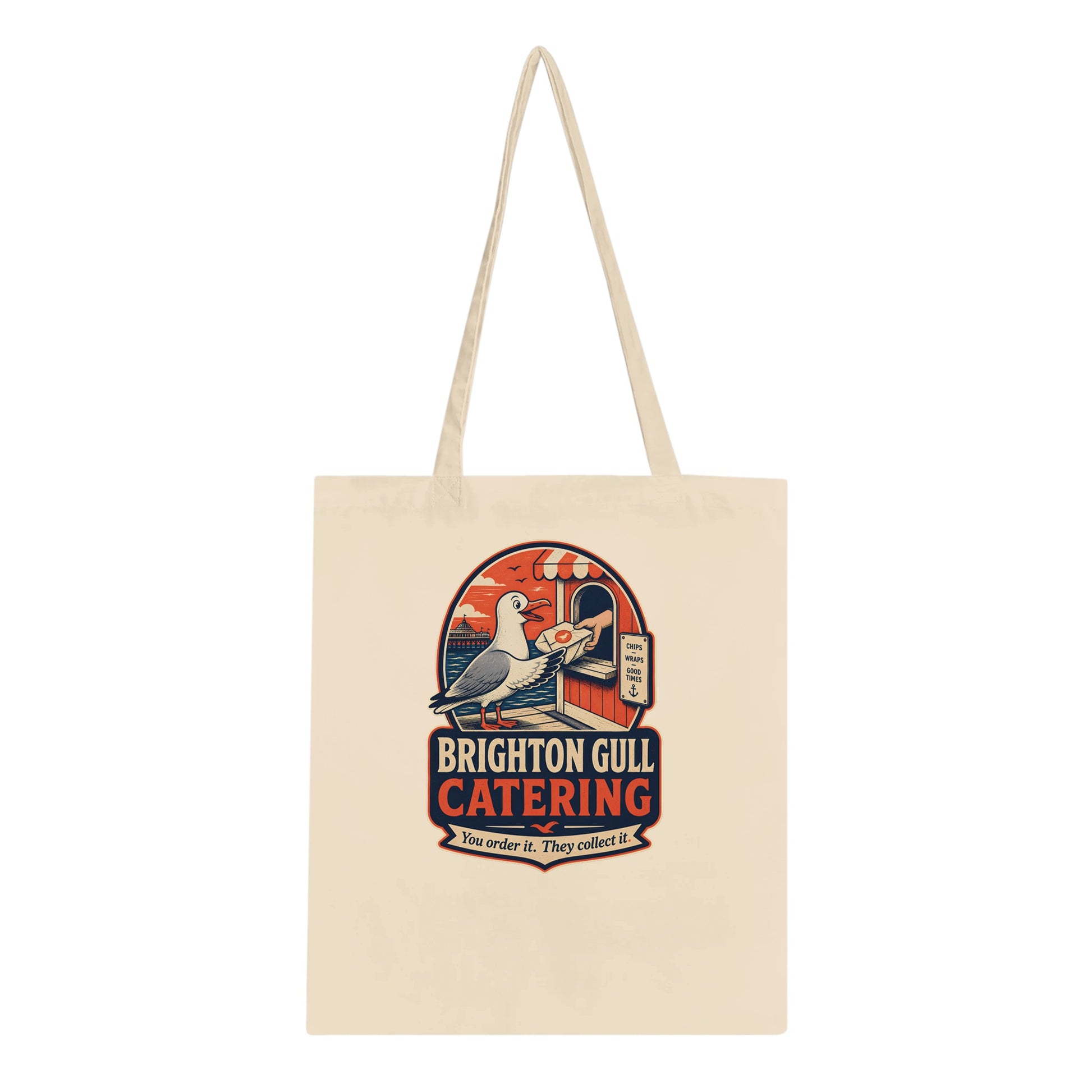 Brighton Gull Catering — Illustrated Tote Bag — product view 2