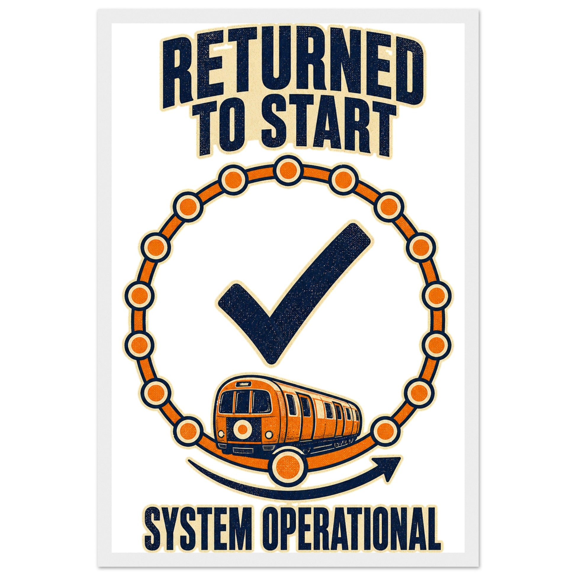 Glasgow Subway: System Operational Framed Wall Art — product view 1