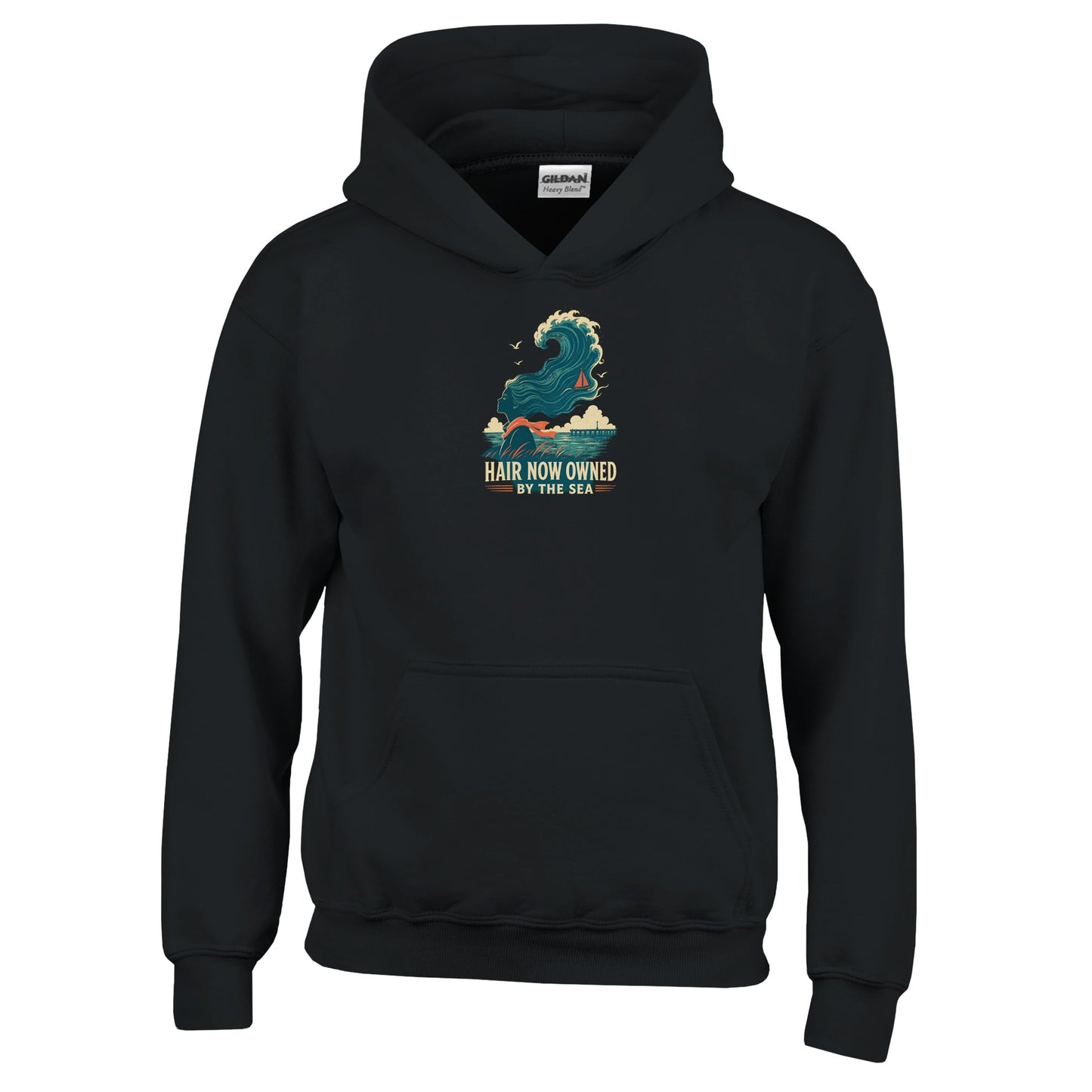 Hair Now Owned by the Sea Kids' Hoodie — product view 3