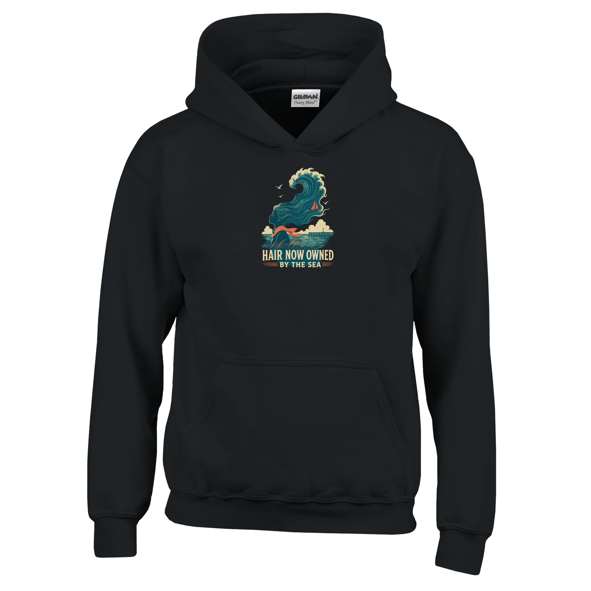Hair Now Owned by the Sea Kids' Hoodie — product view 3