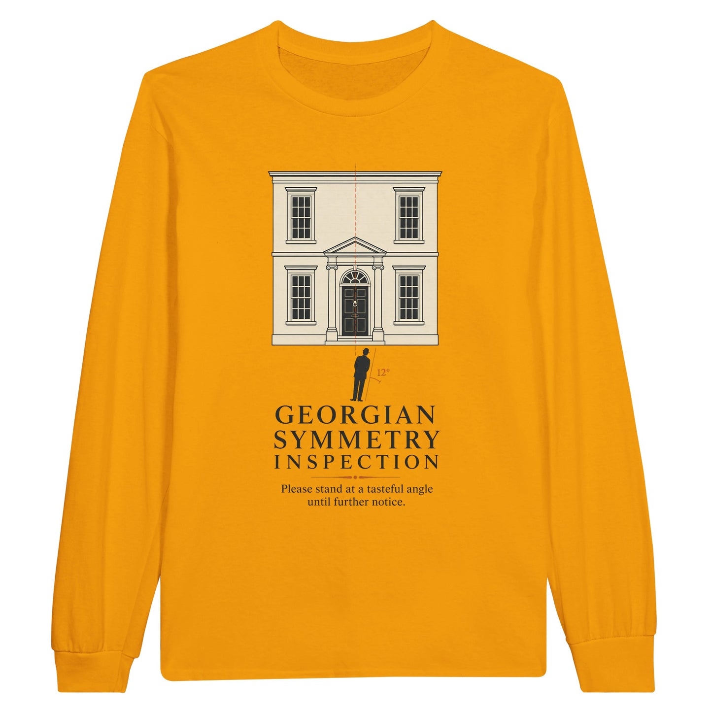 Georgian Symmetry Inspection — Bath Long-Sleeve T-shirt — product view 4