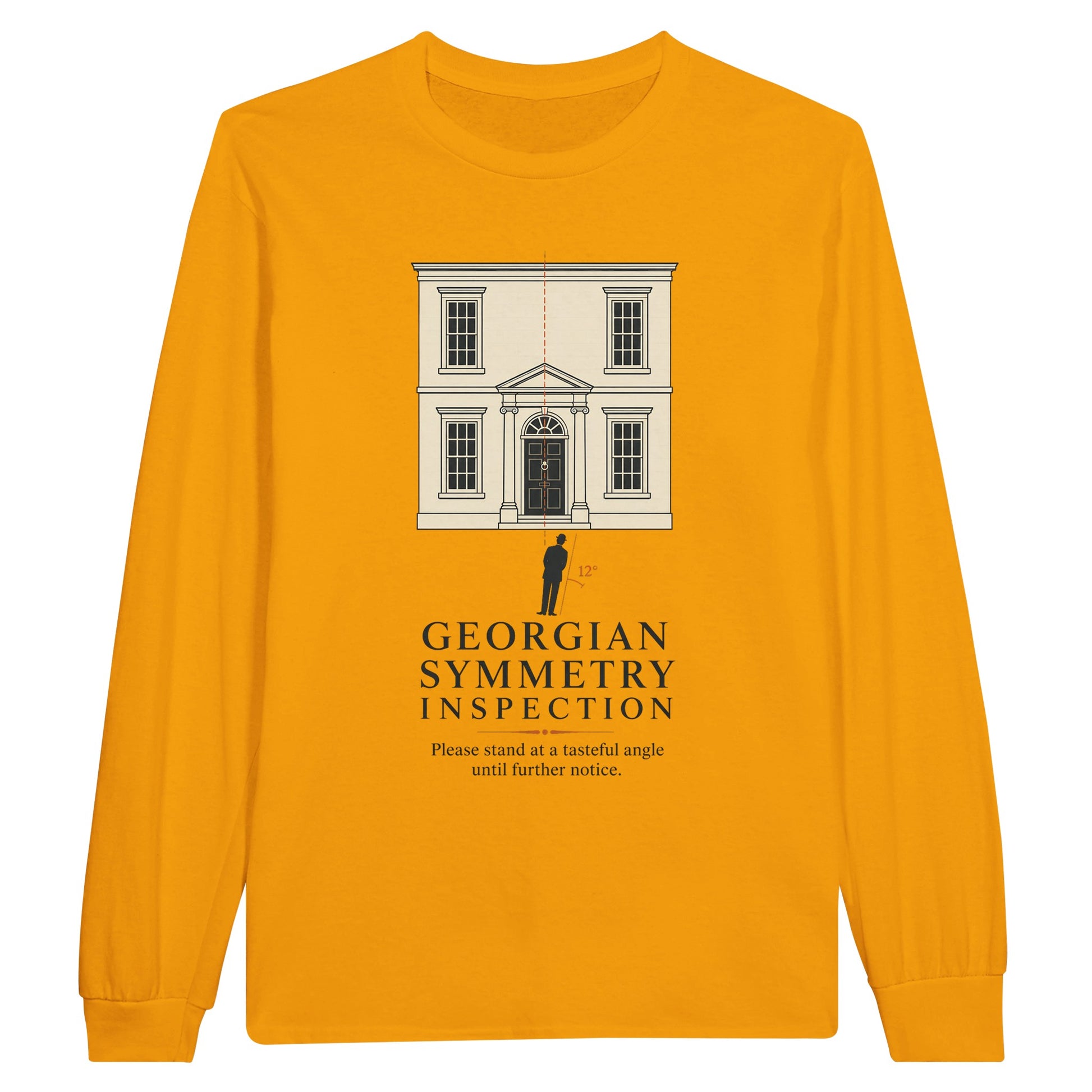 Georgian Symmetry Inspection — Bath Long-Sleeve T-shirt — product view 4