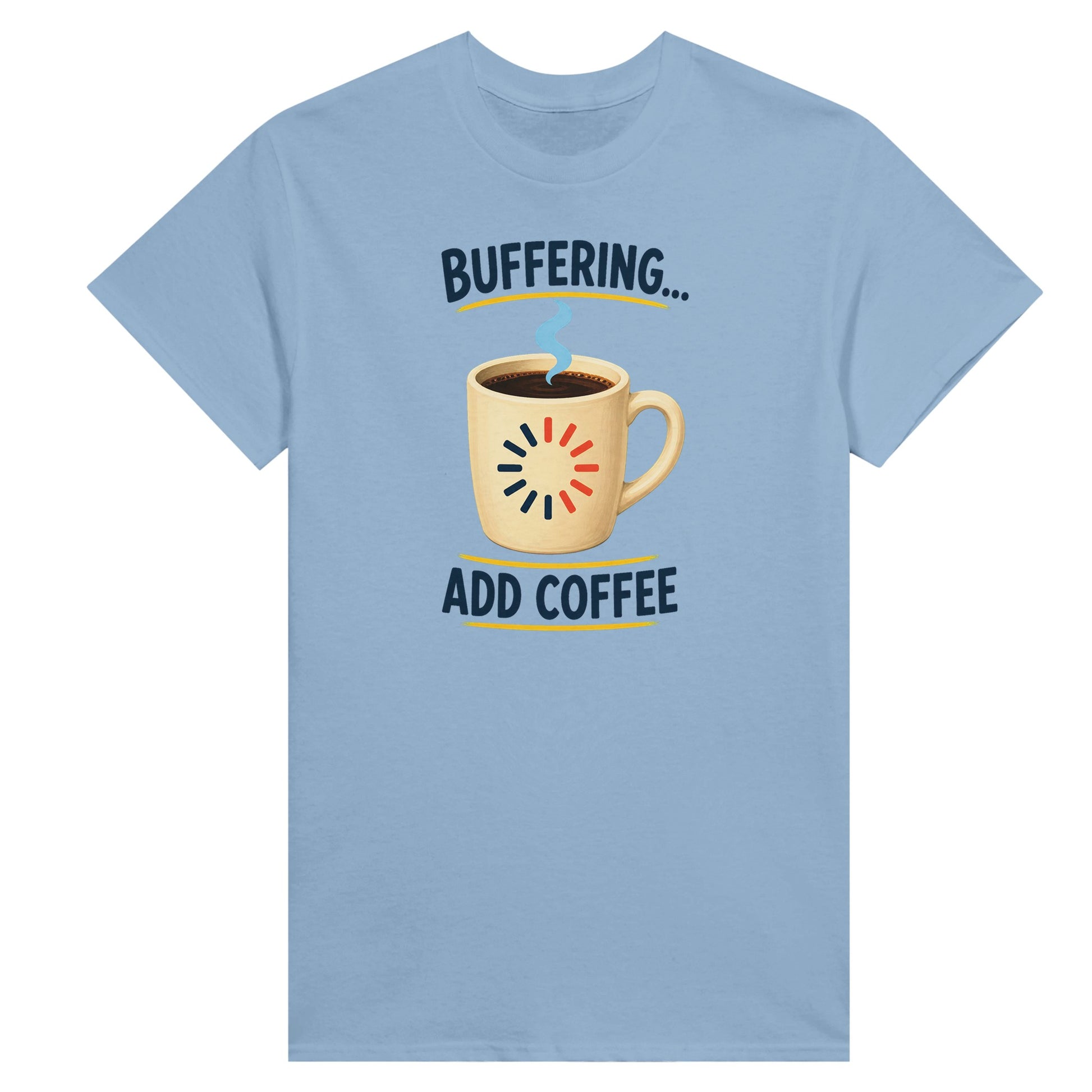 Buffering Brew — Add Coffee Tech Graphic Women's T-shirt — product view 6