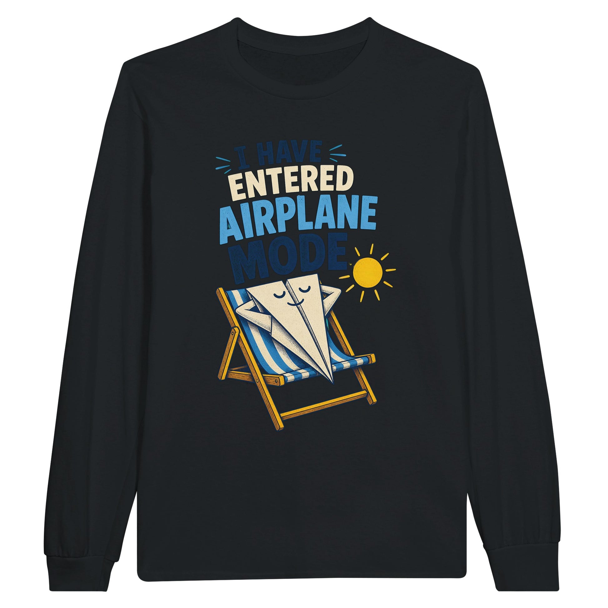 I Have Entered Airplane Mode Graphic Long-Sleeve T-shirt — product view 7
