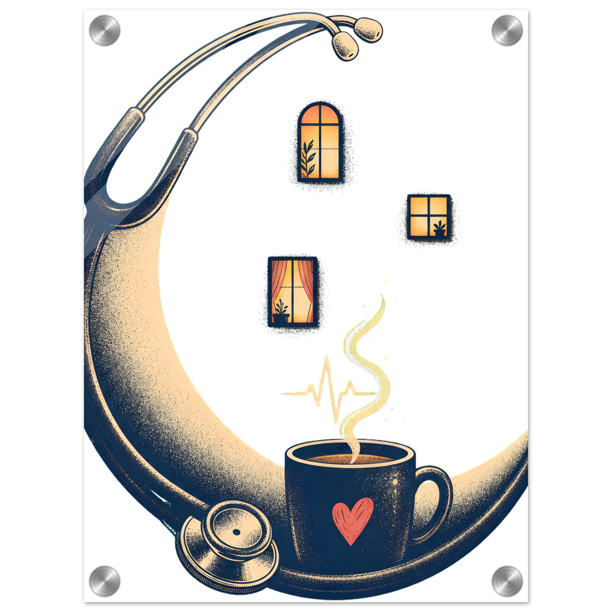 Night Shift Light Acrylic Print — product view 1