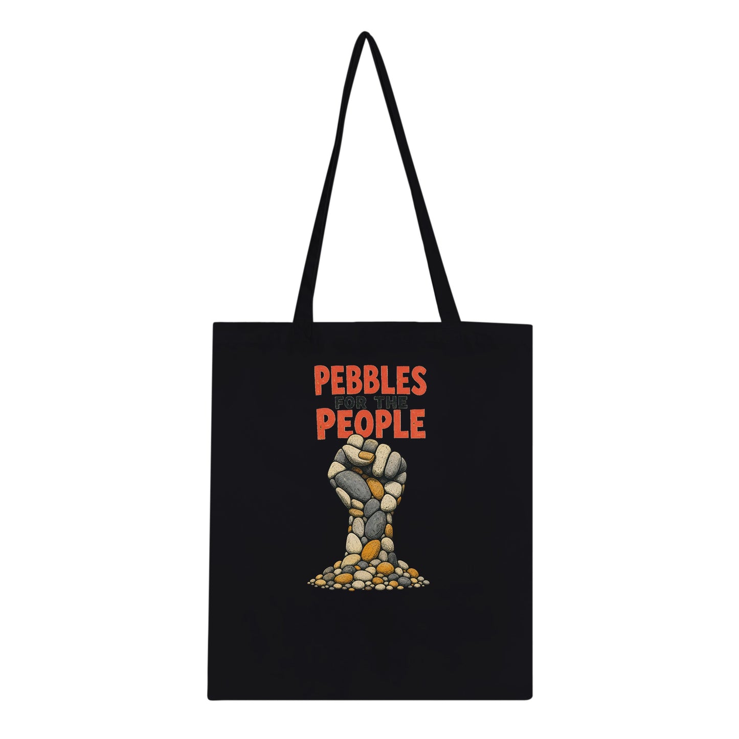 Pebbles for the People Graphic Tote Bag — product view 3