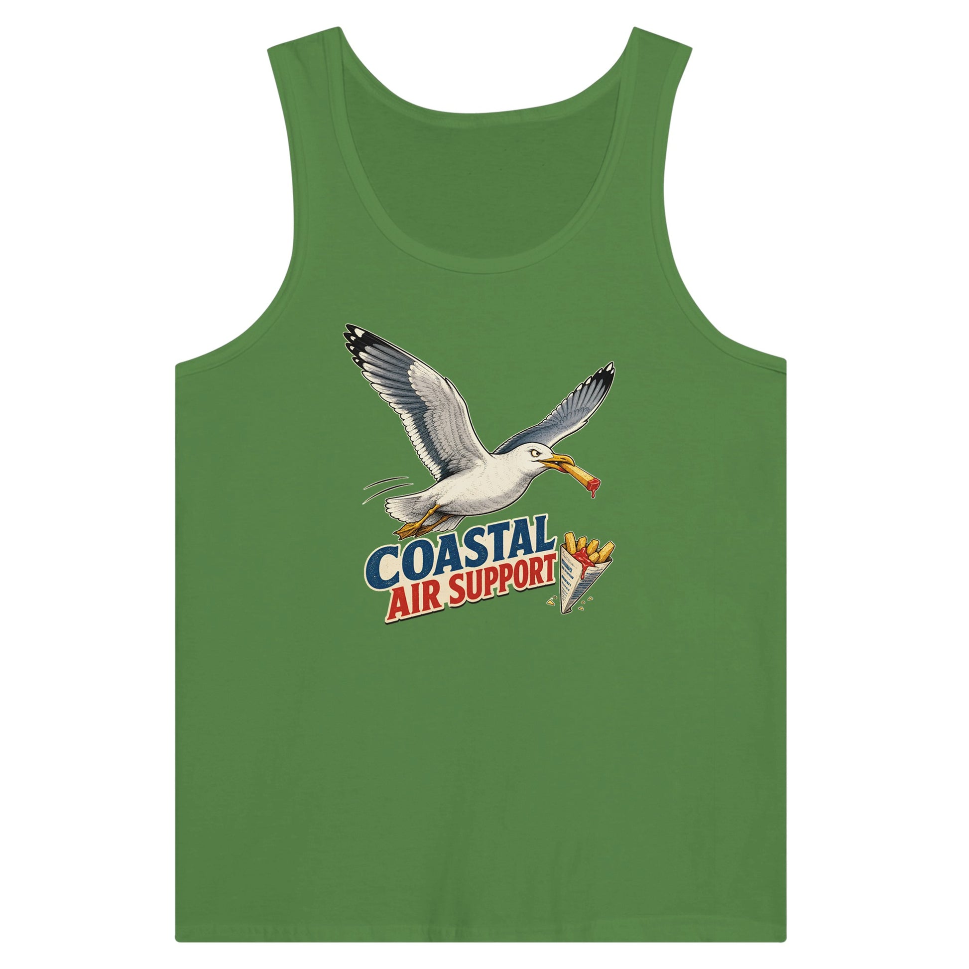 Coastal Air Support Seagull Graphic Premium Unisex Tank Top — product view 13