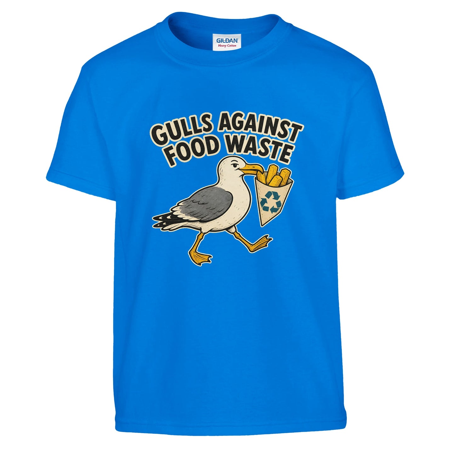 Gulls Against Food Waste Graphic Kids' T-shirt — product view 14