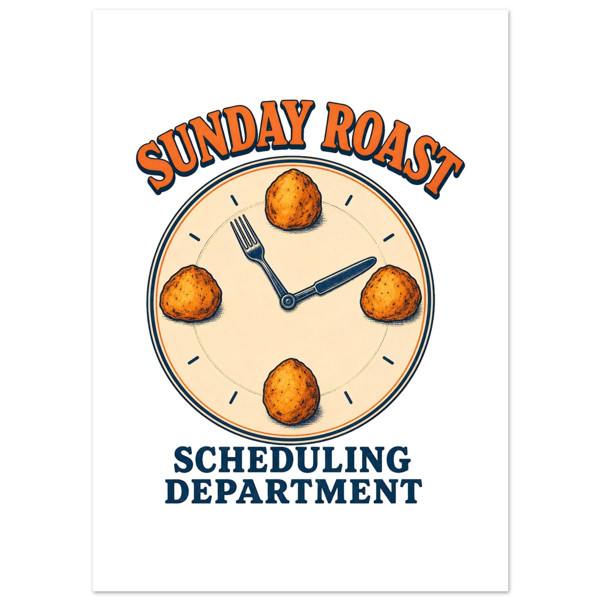 Sunday Roast Scheduling Department Poster — product view 2