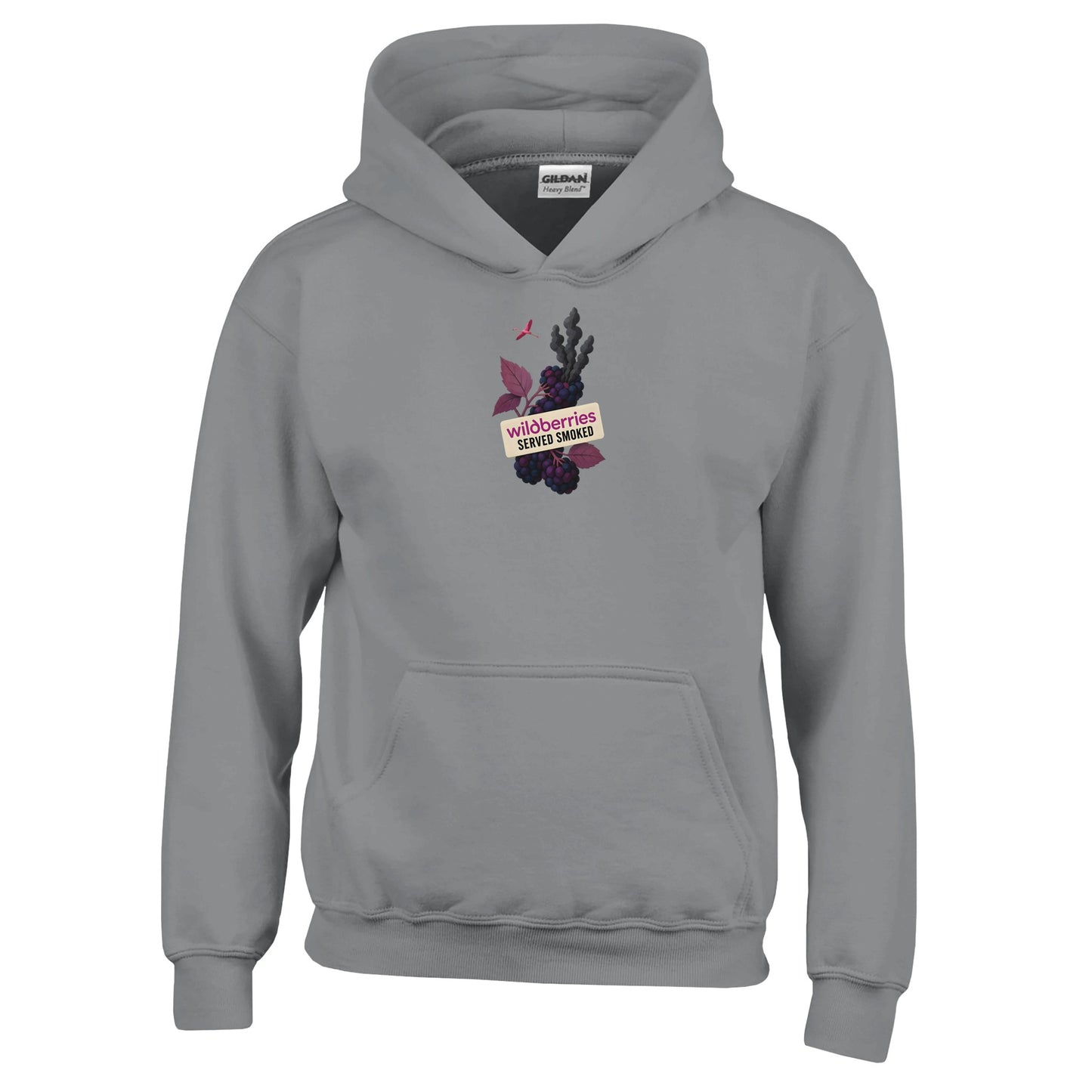 Wildberries, Served Smoked Kids' Hoodie — product view 13