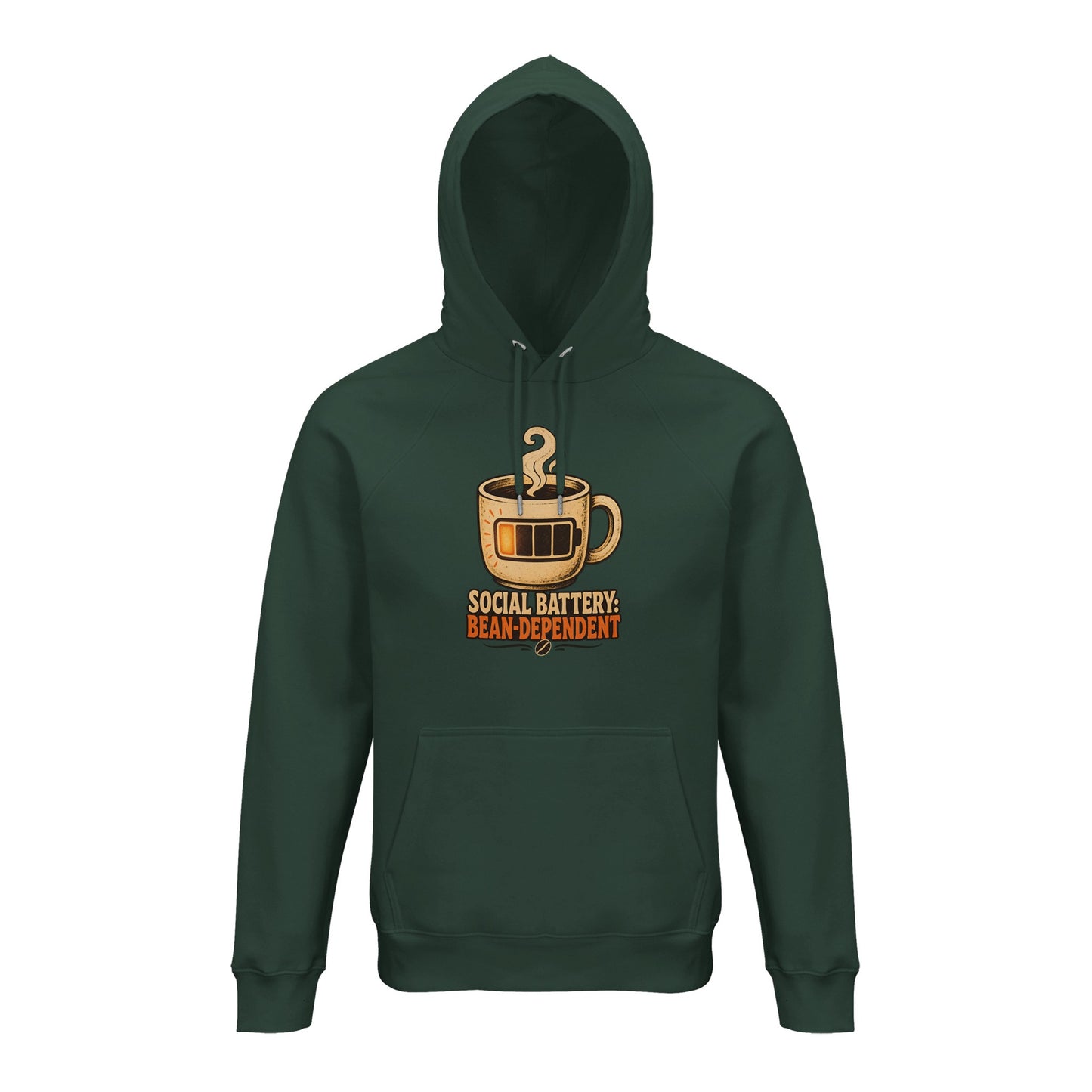 Social Battery: Bean-Dependent Graphic Hoodie — product view 13