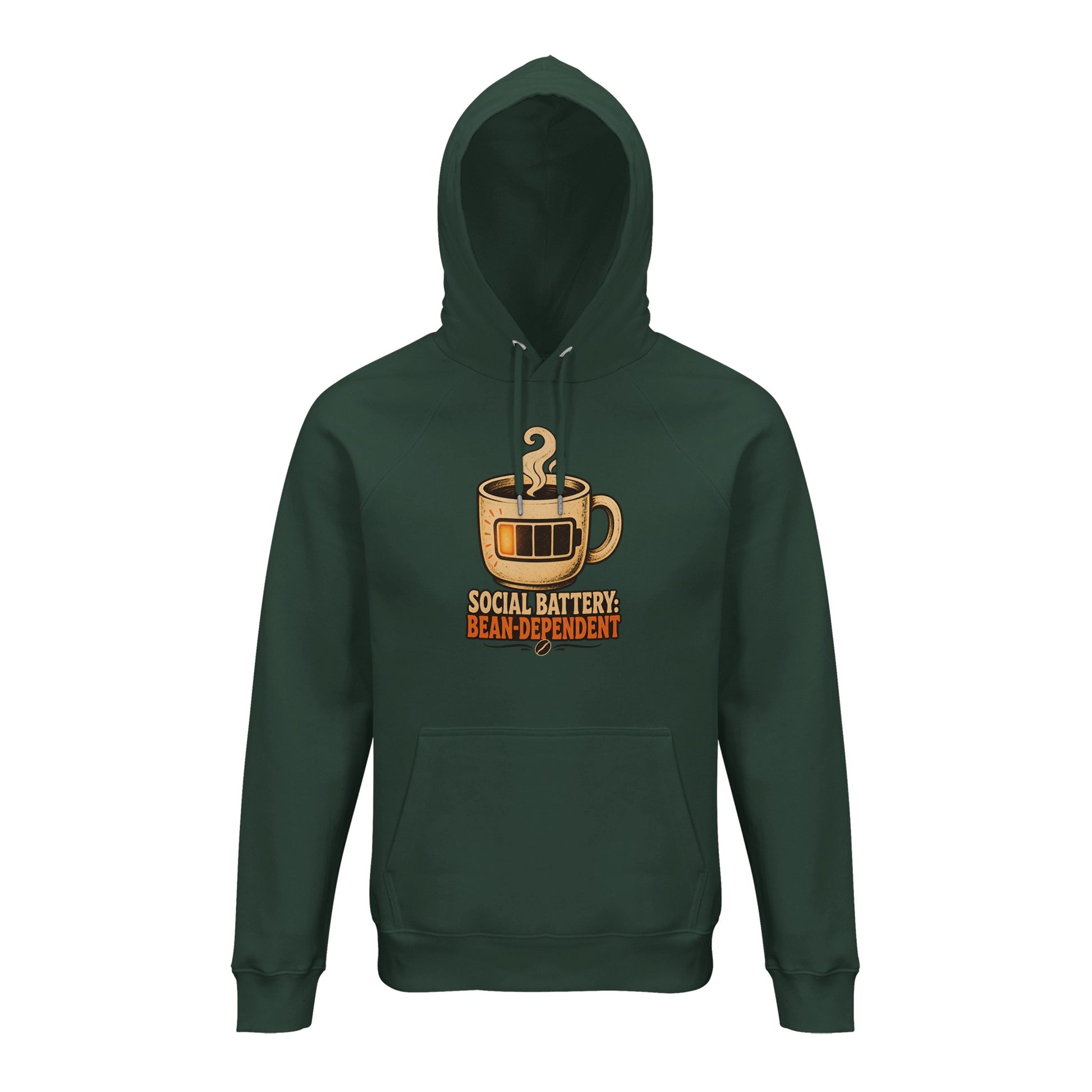 Social Battery: Bean-Dependent Graphic Hoodie — product view 13