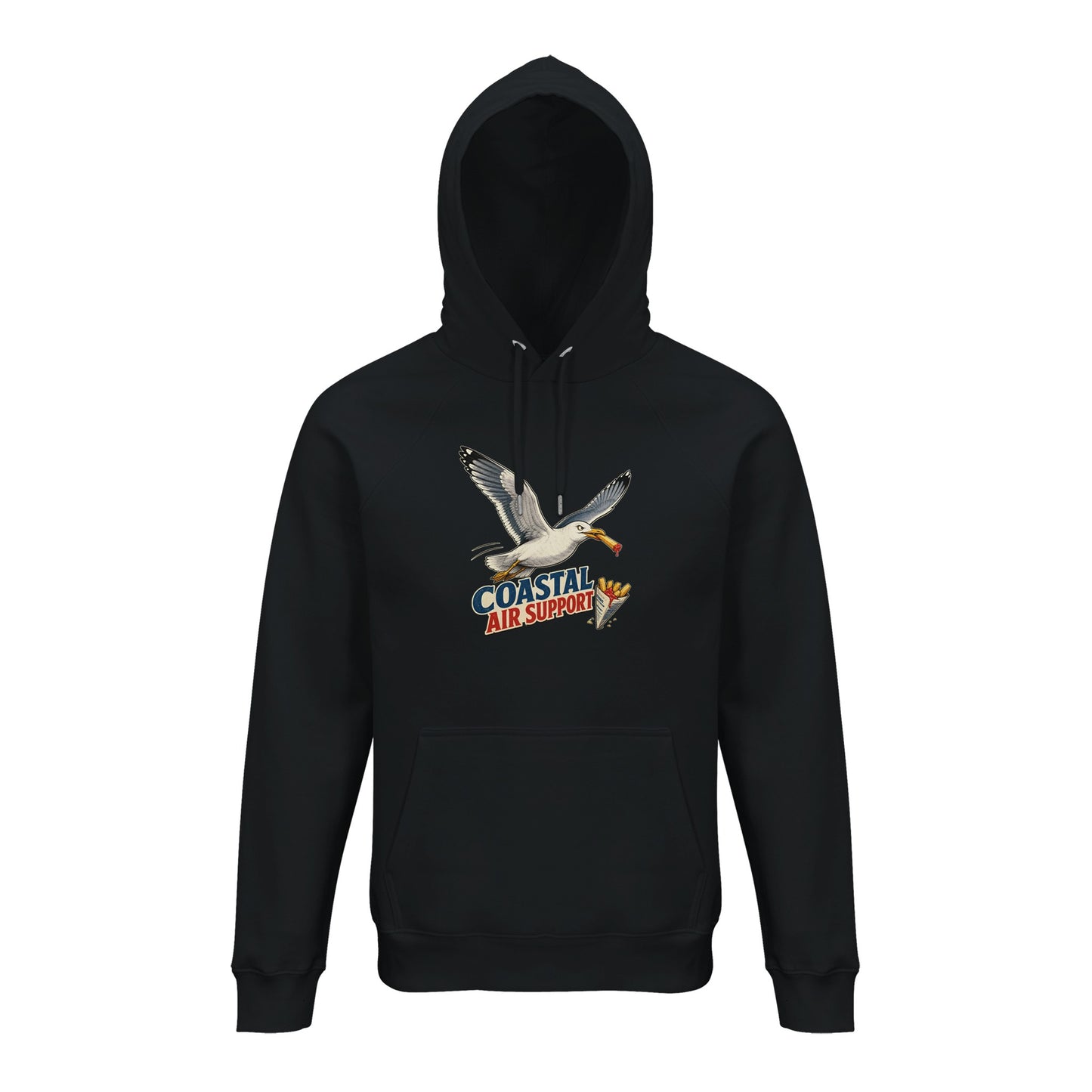 Coastal Air Support Seagull Graphic Hoodie — product view 2