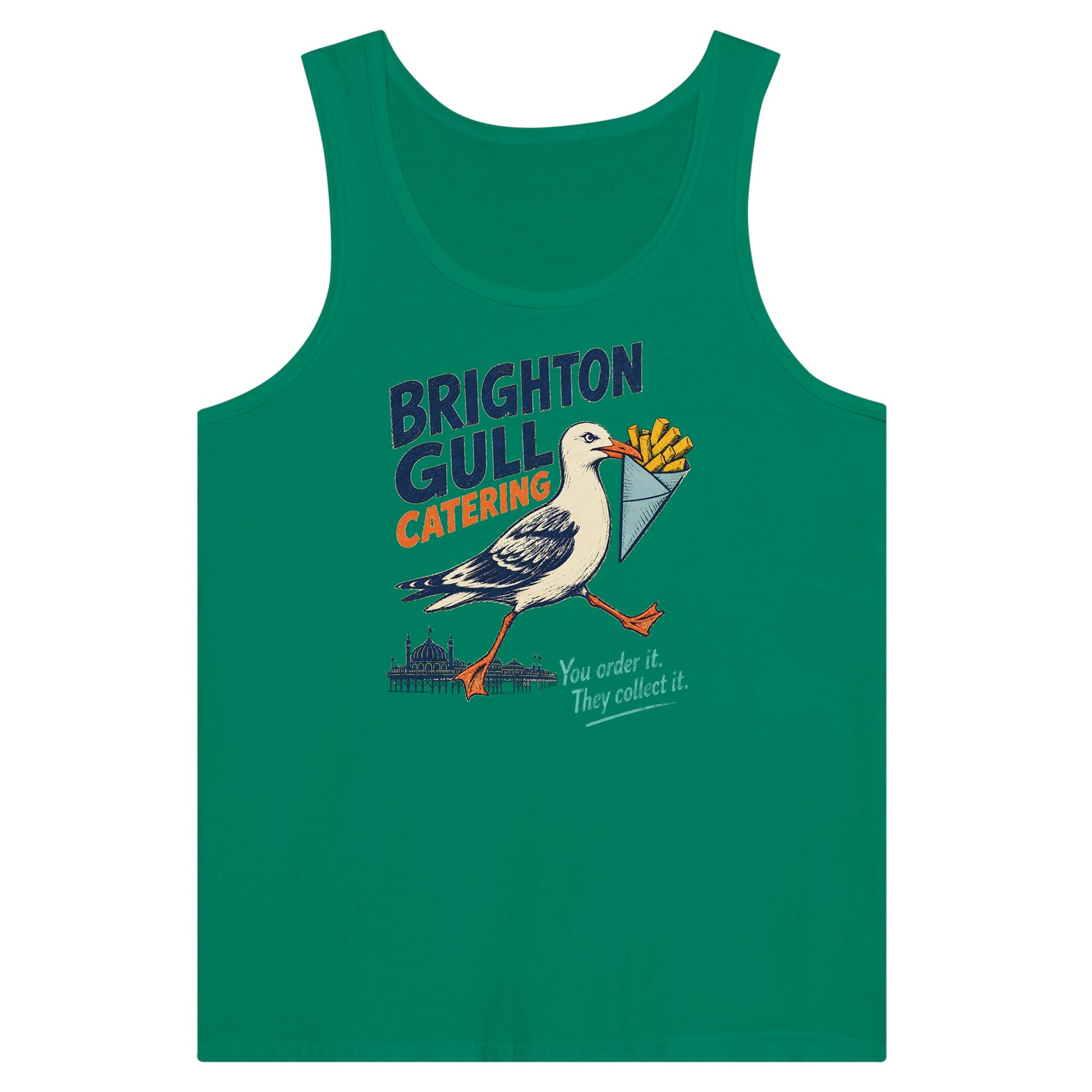 Brighton Gull Catering - You Order It, They Collect It Premium Unisex Tank Top — product view 10