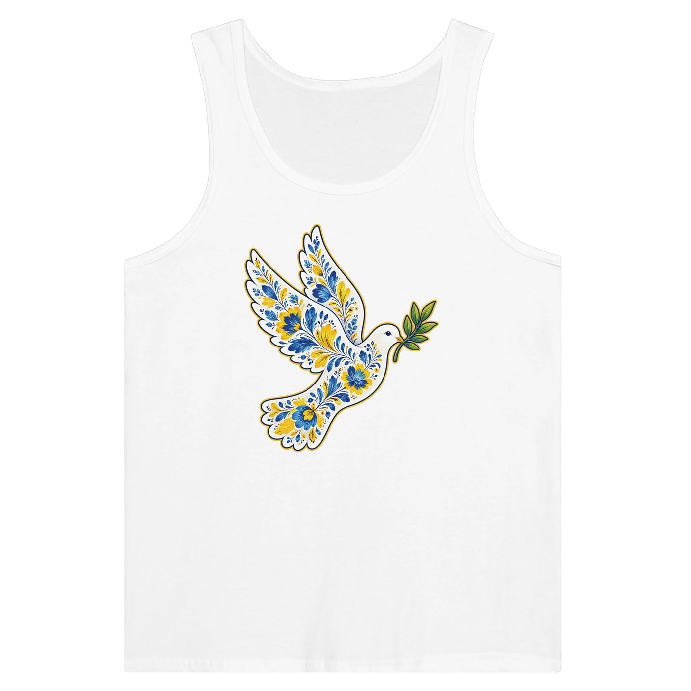 Ukraine Peace Dove Premium Unisex Tank Top