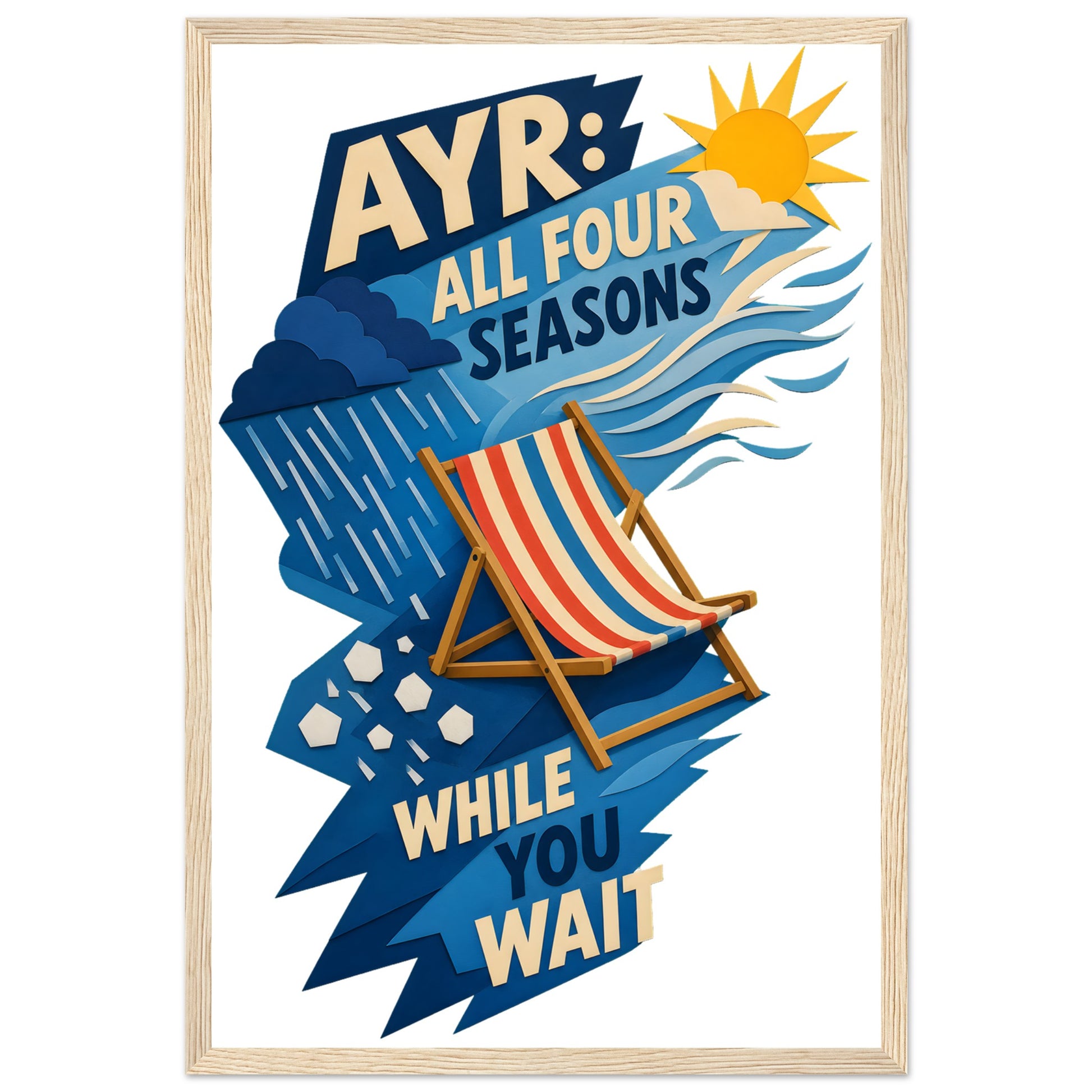 Ayr: All Four Seasons While You Wait Framed Wall Art — product view 3
