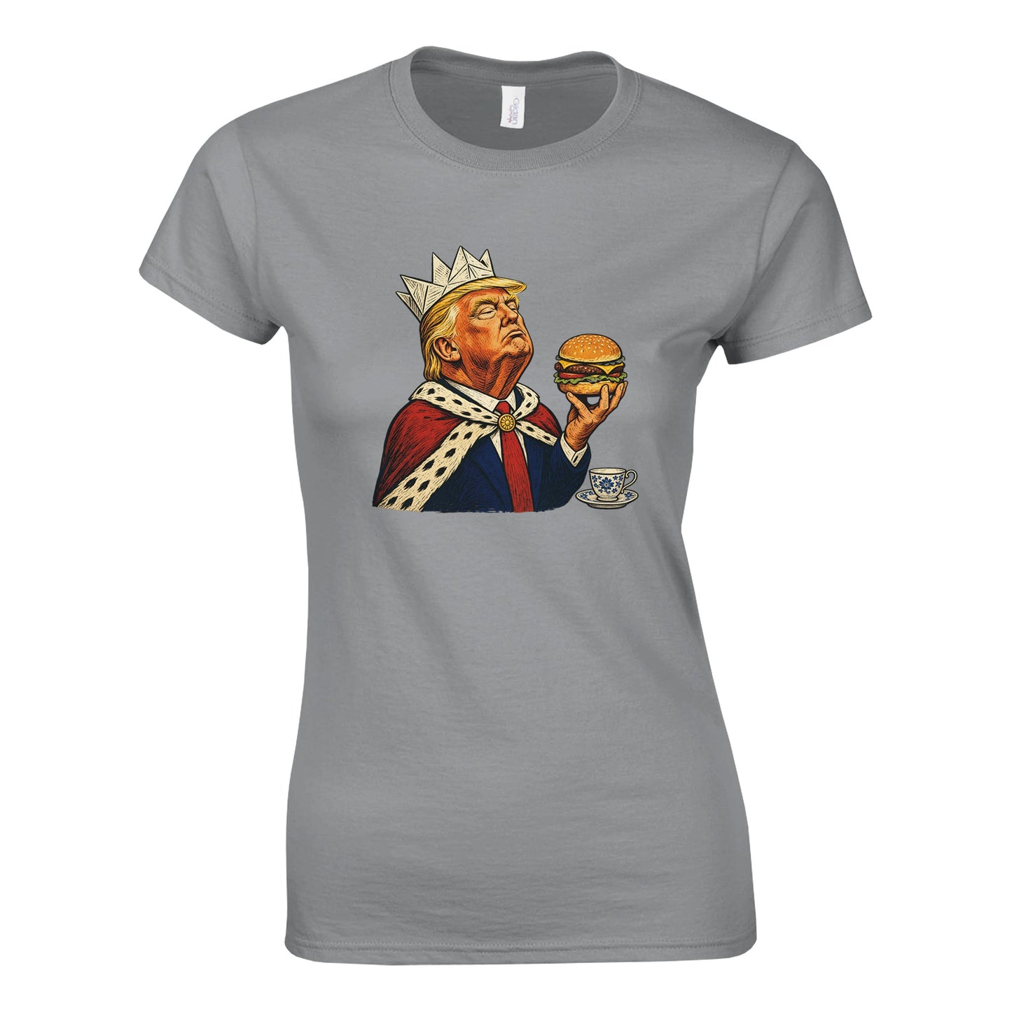 The Very Temporary Monarch — Trump Satire Women's T-shirt — product view 5