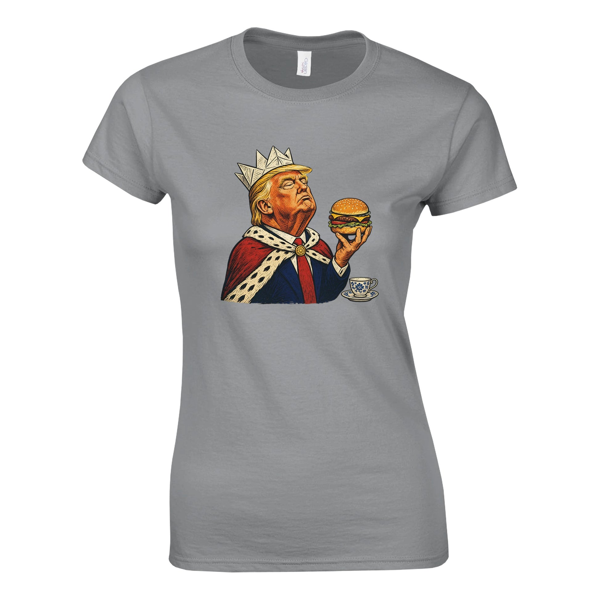 The Very Temporary Monarch — Trump Satire Women's T-shirt — product view 5