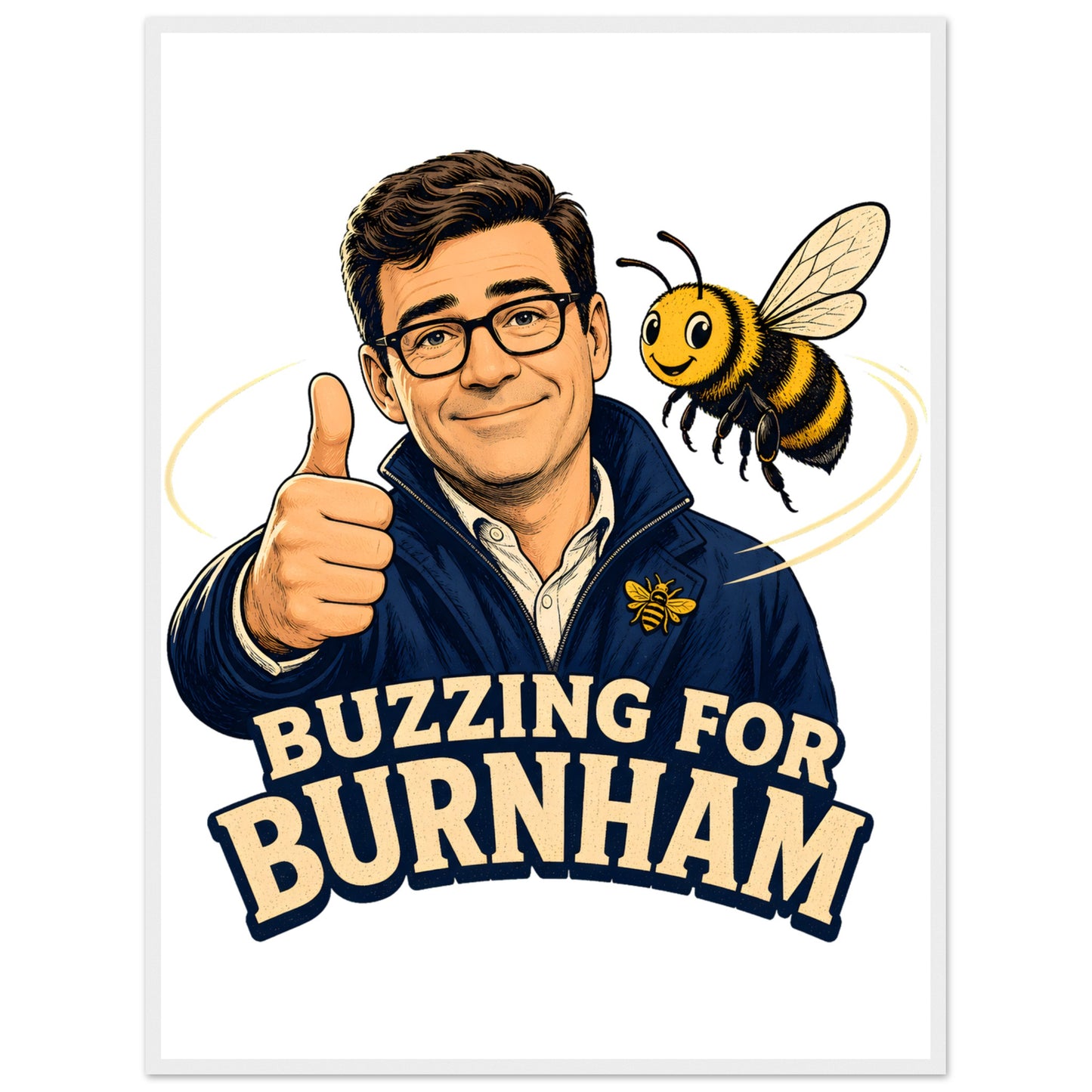 Buzzing for Burnham Framed Wall Art — product view 7