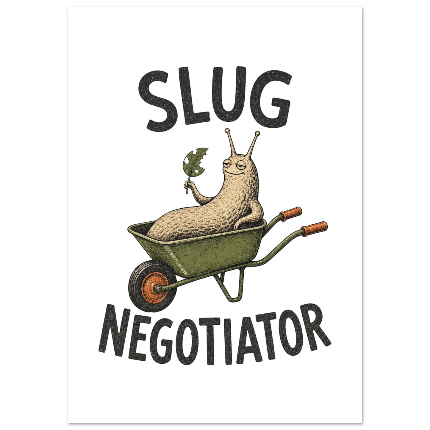 Slug Negotiator Garden Graphic Poster — product view 1